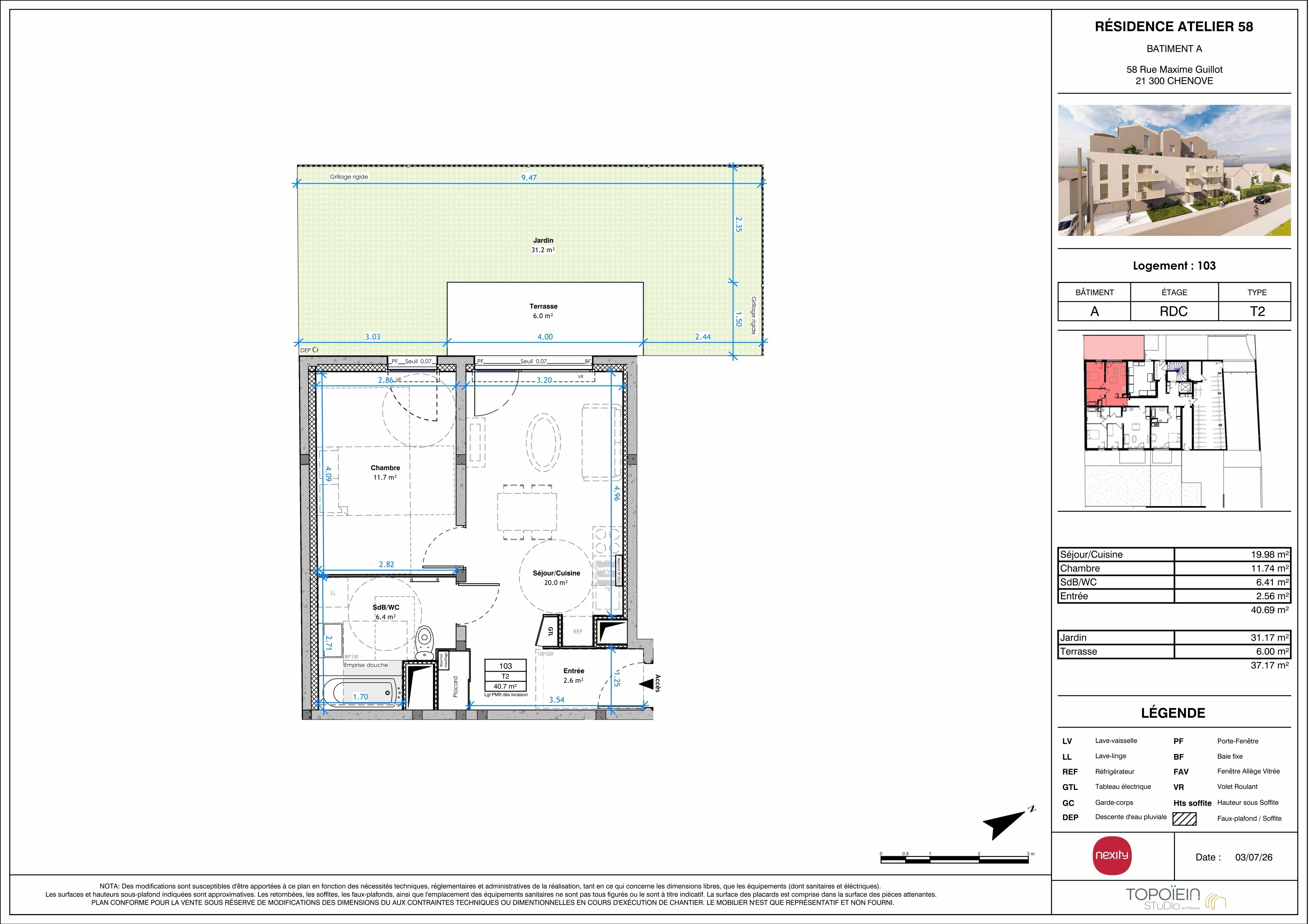 ATELIER 58 les appartements - T2