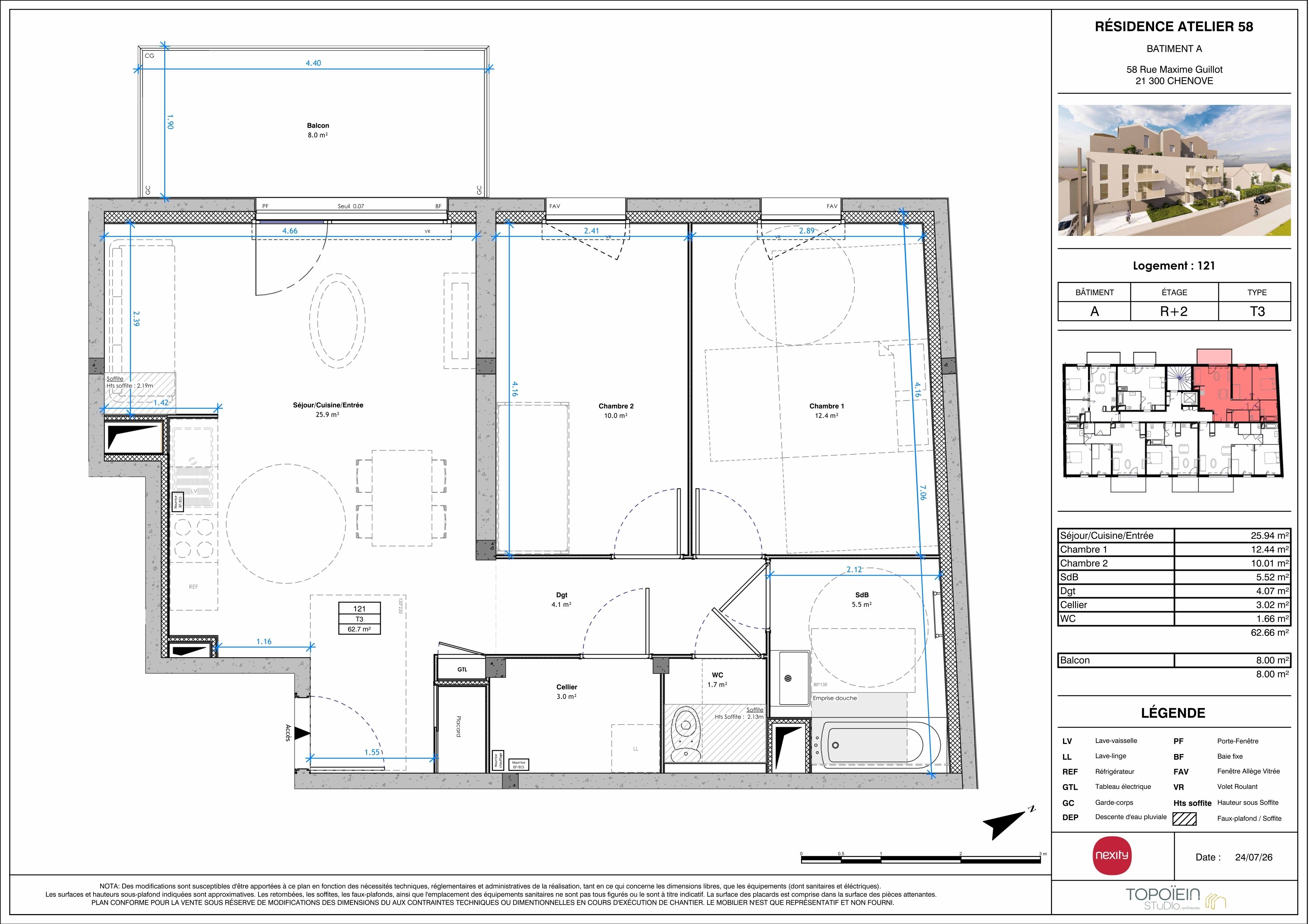 ATELIER 58 les appartements - T3
