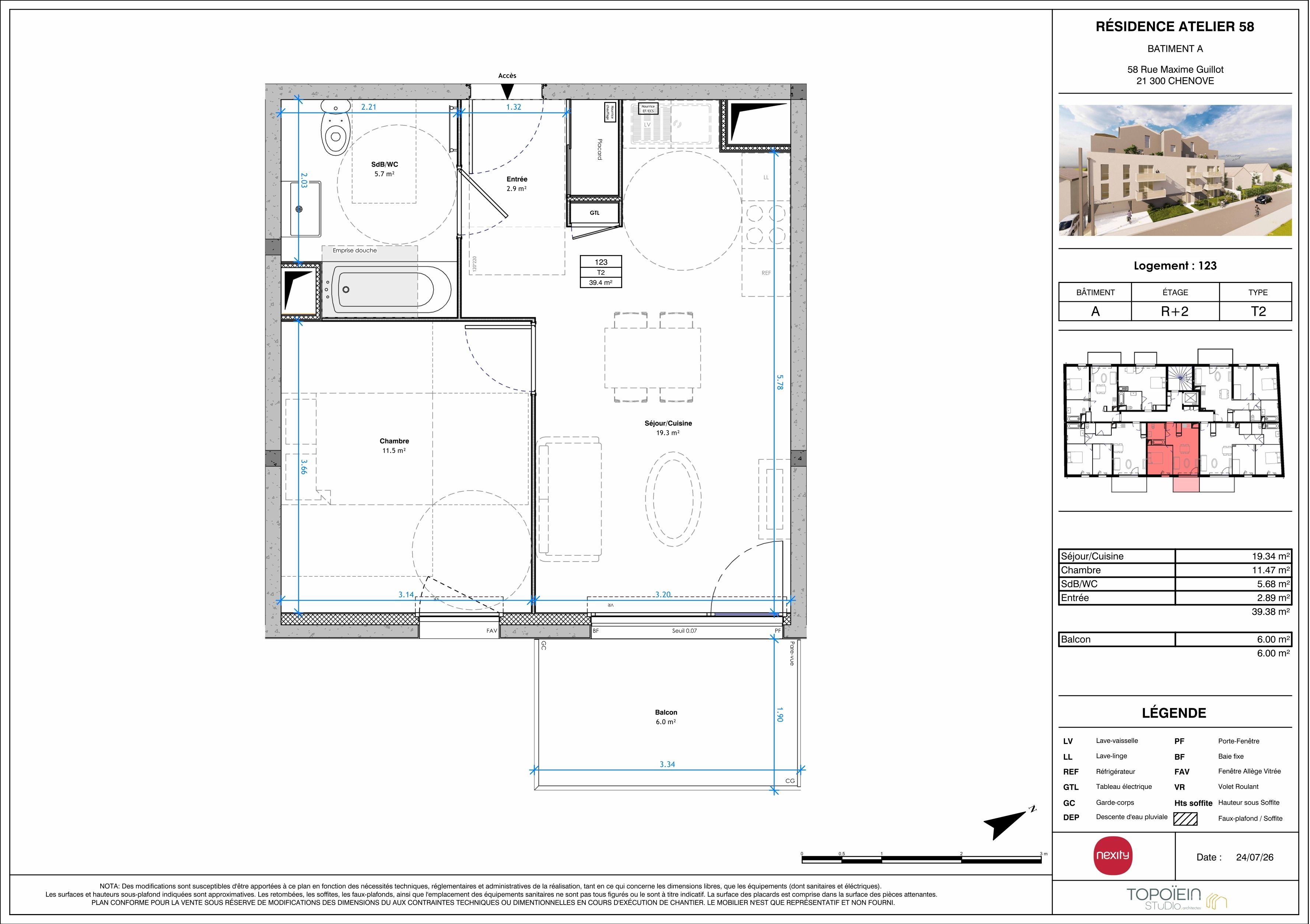 ATELIER 58 les appartements - T2