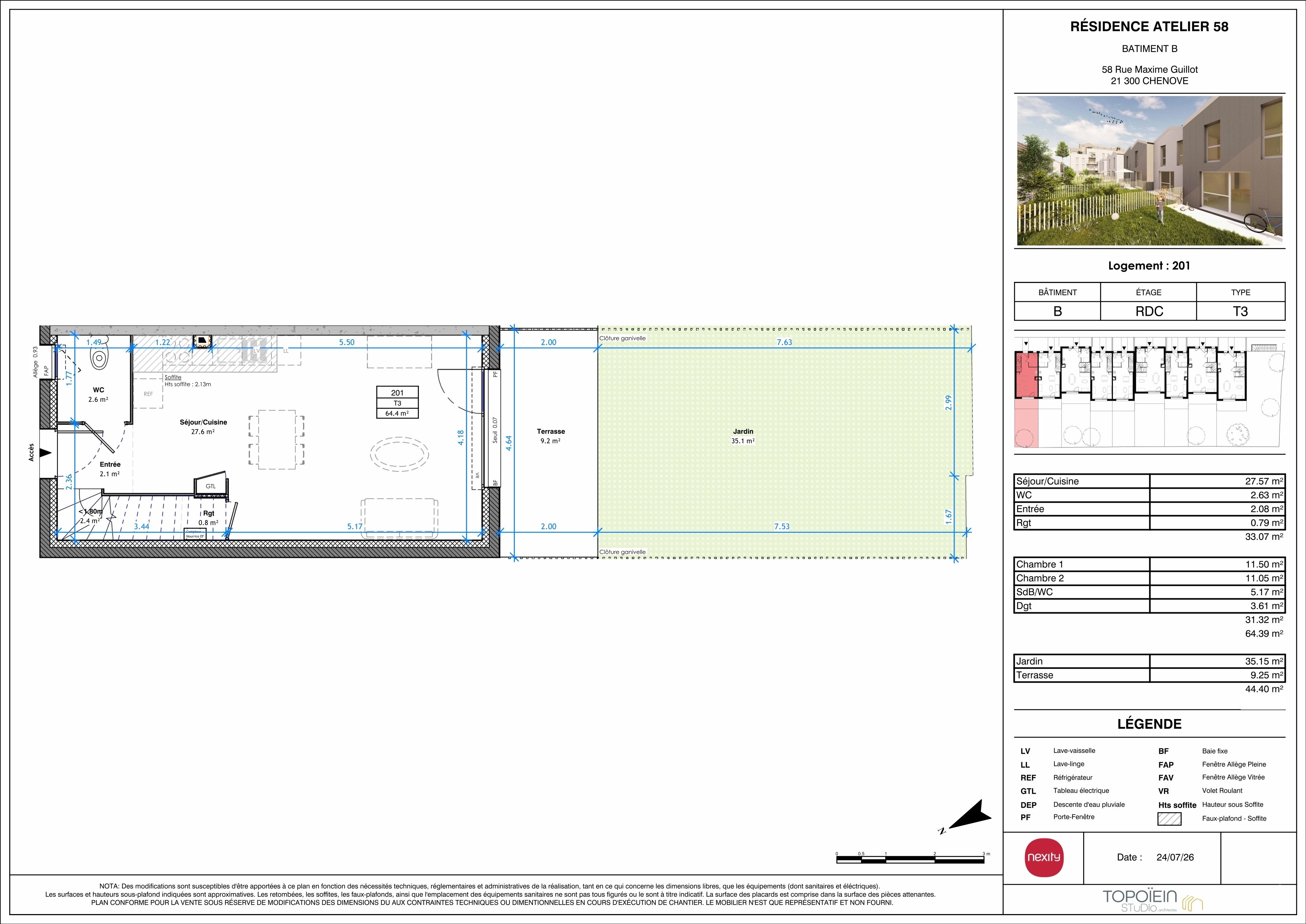 ATELIER 58 les appartements - T3