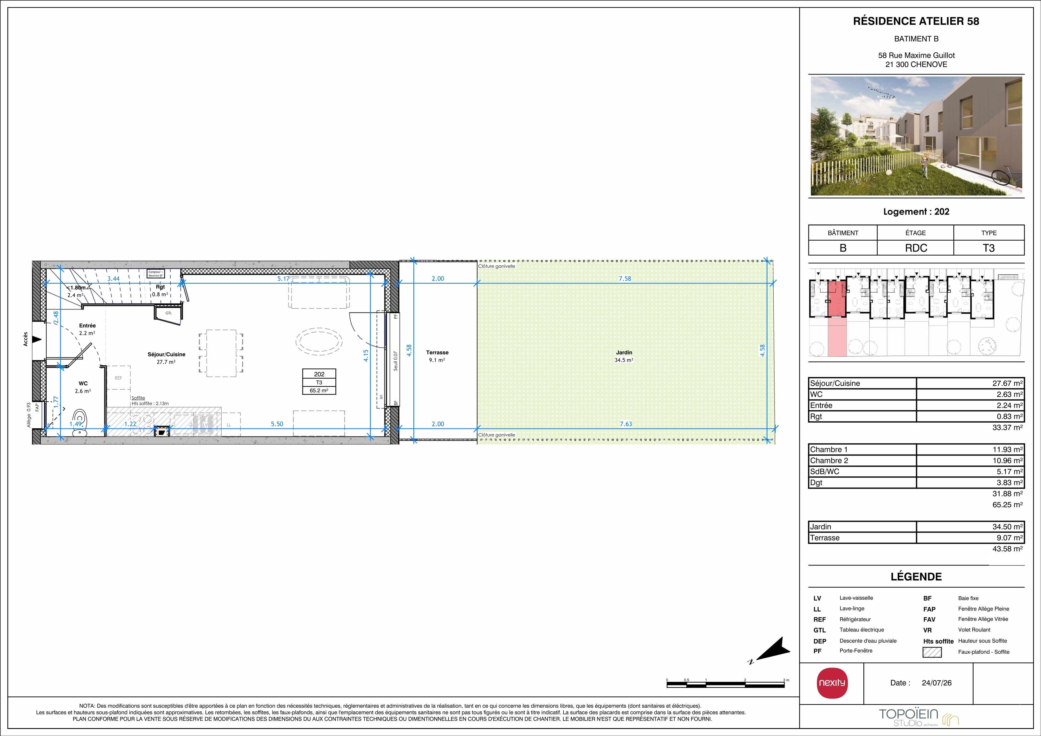 ATELIER 58 les appartements - T3