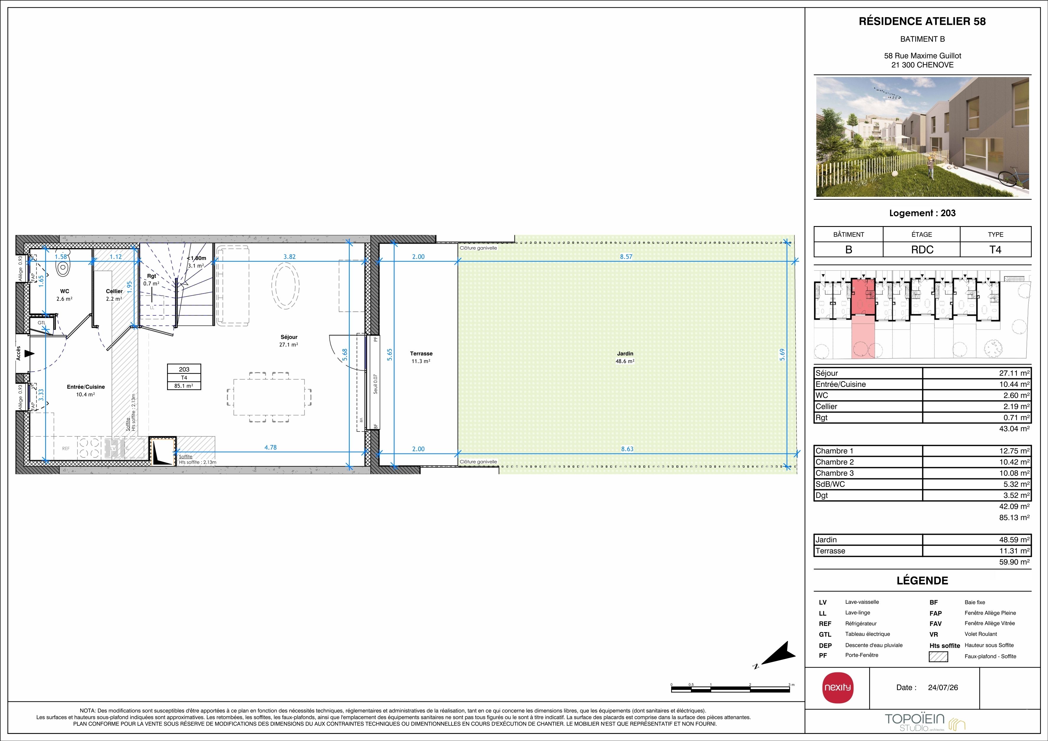 ATELIER 58 les appartements - T4