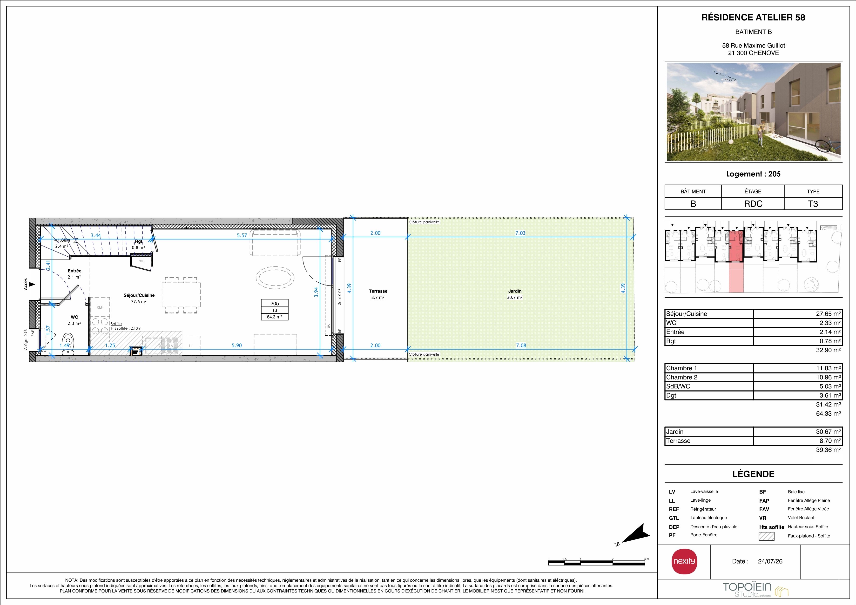 ATELIER 58 les appartements - T3