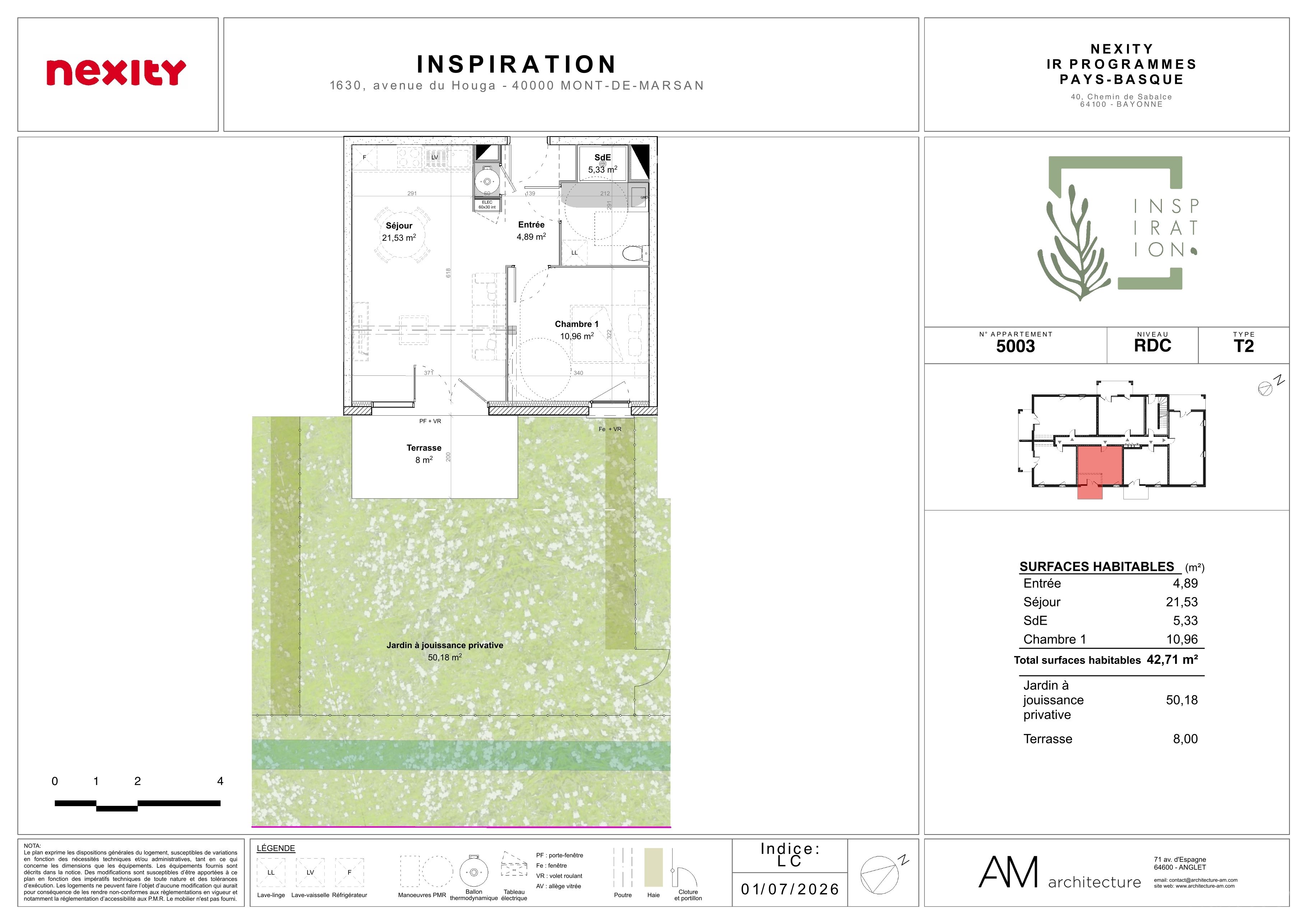 Plan du lot 5003