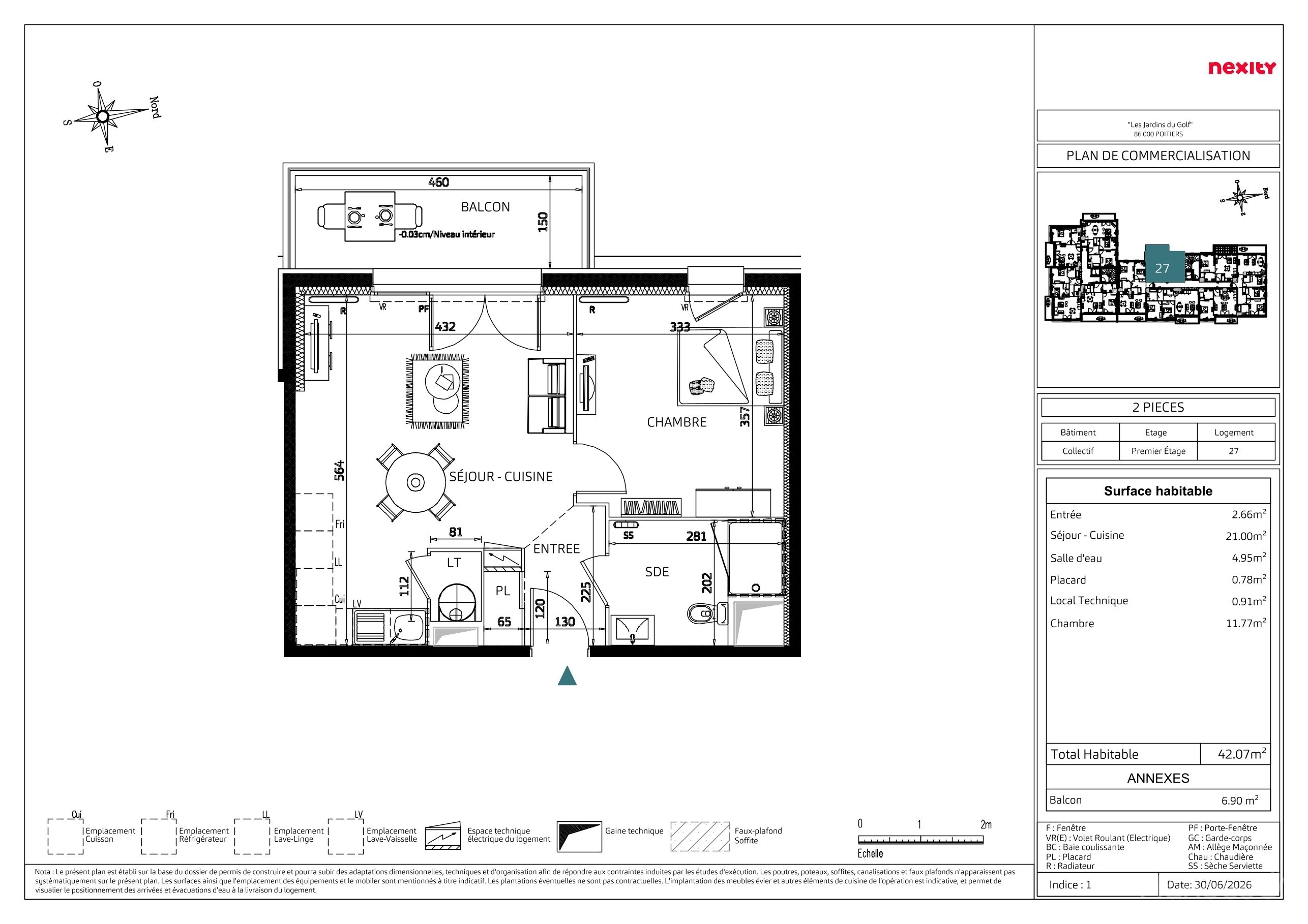 Plan du lot B27