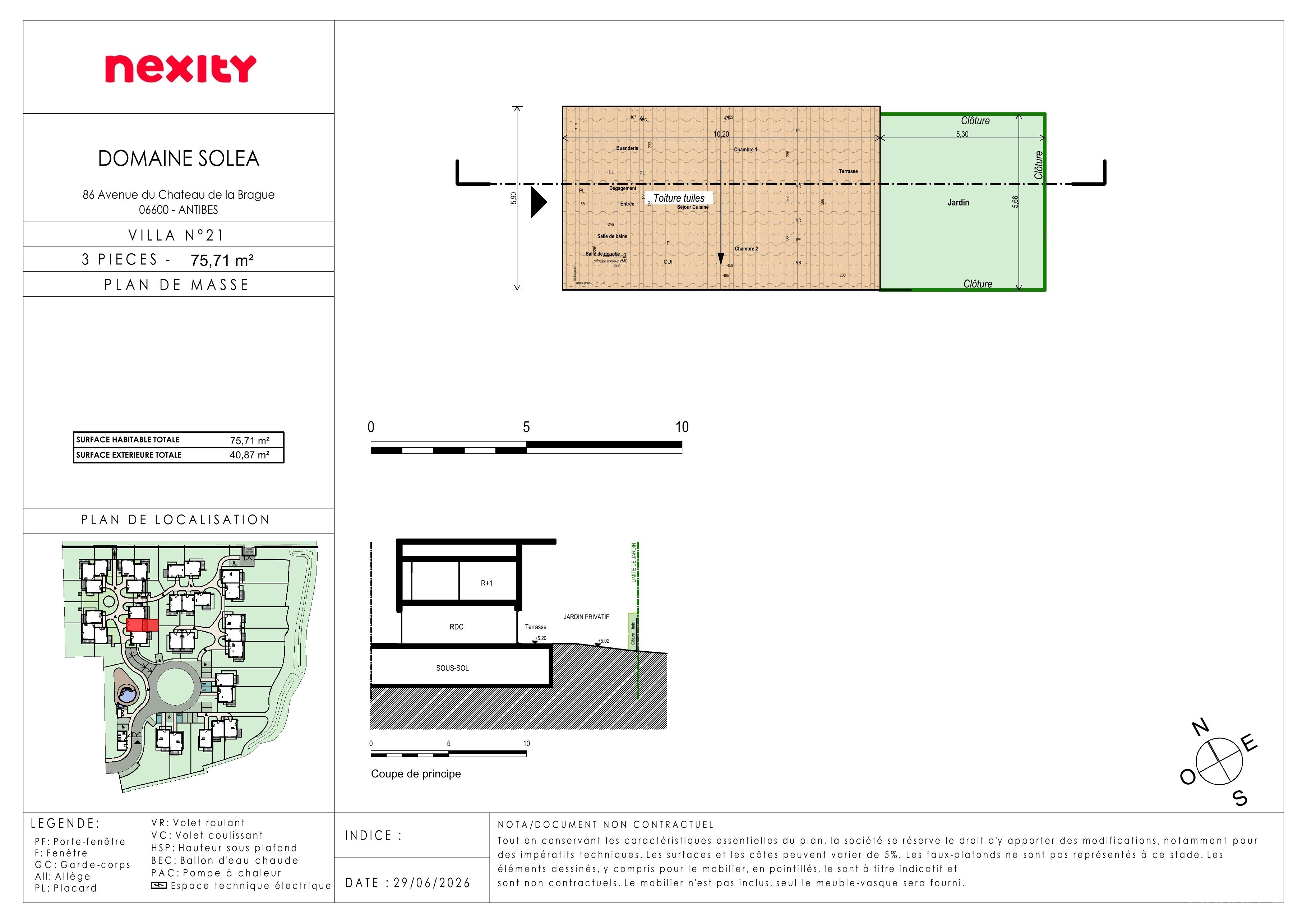 Plan du lot 21