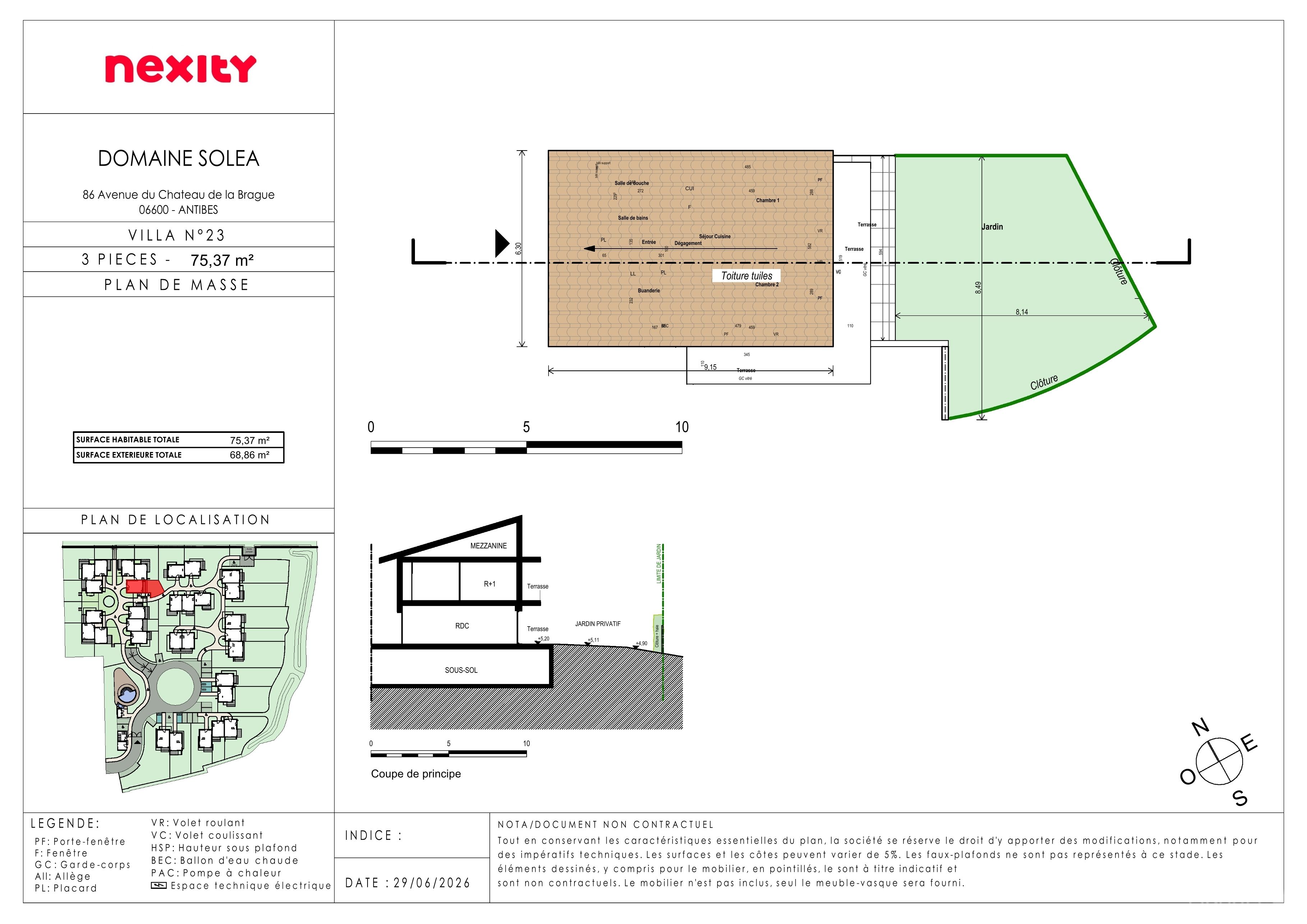 Plan du lot 23