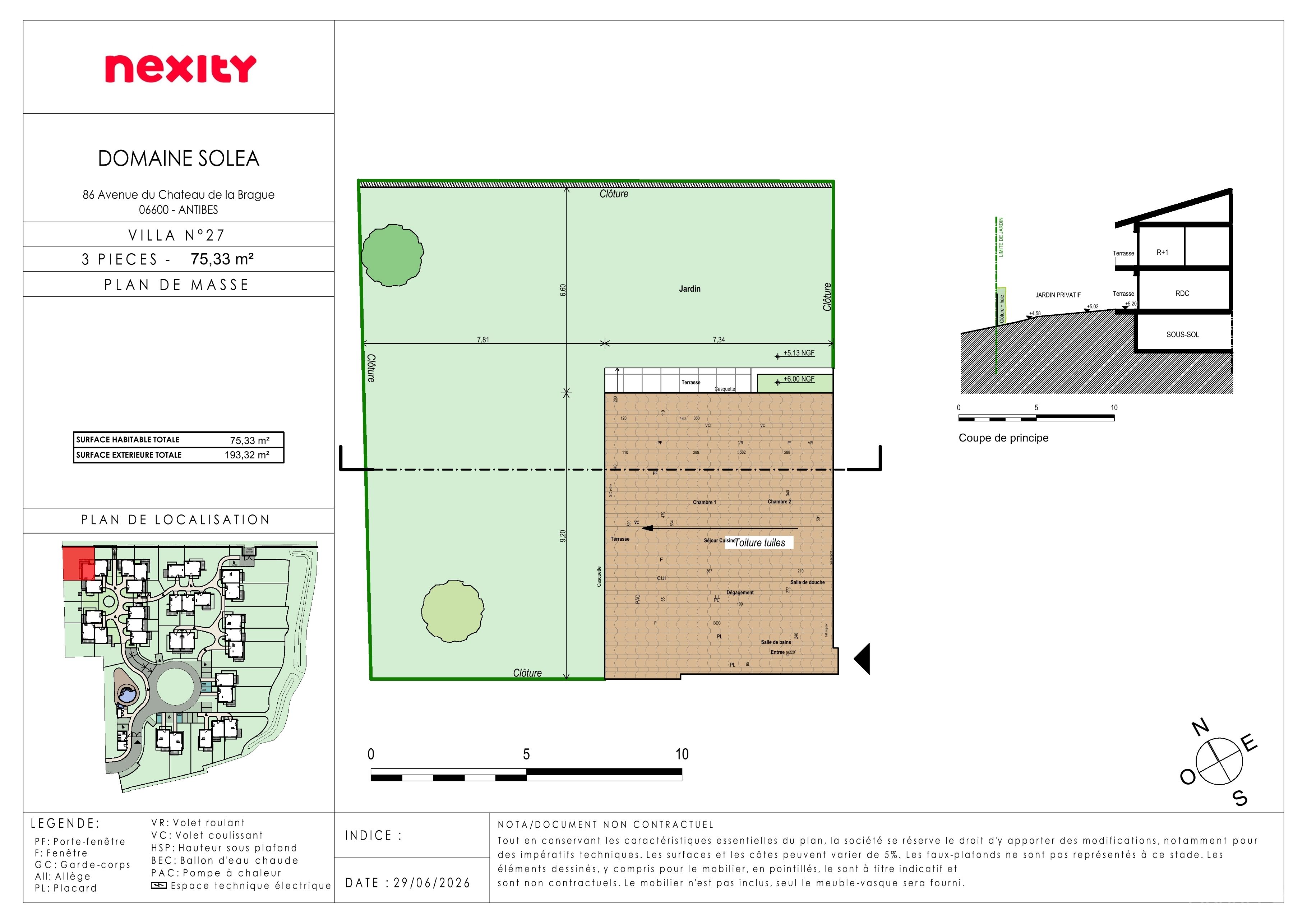 Plan du lot 27