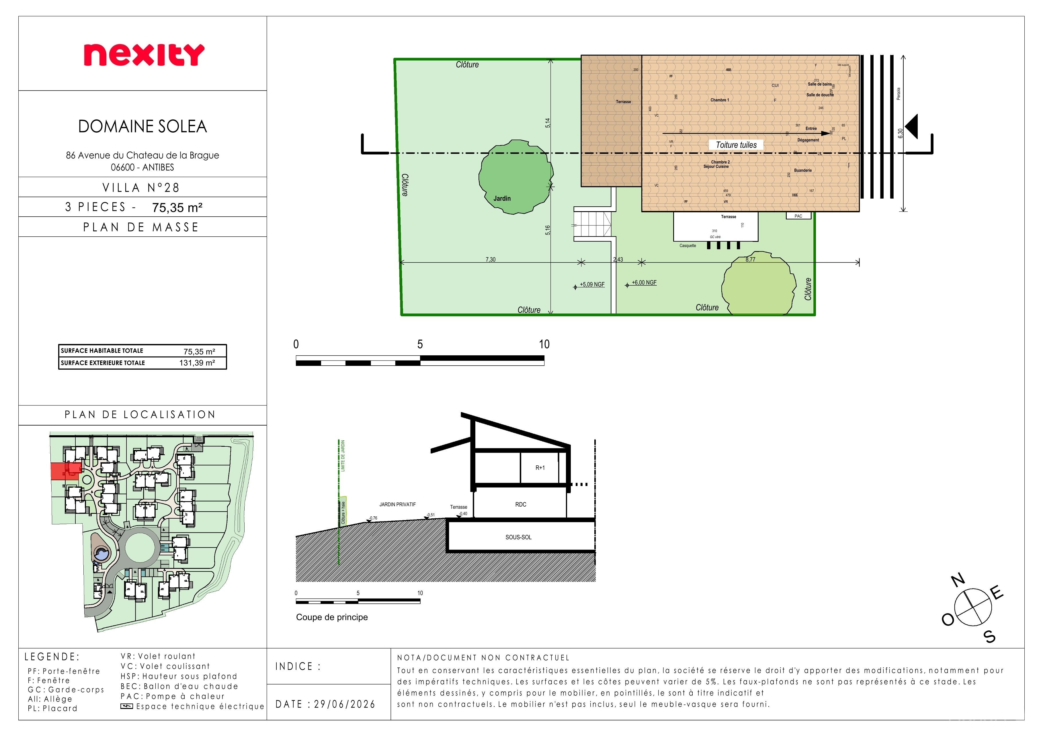 Plan du lot 28