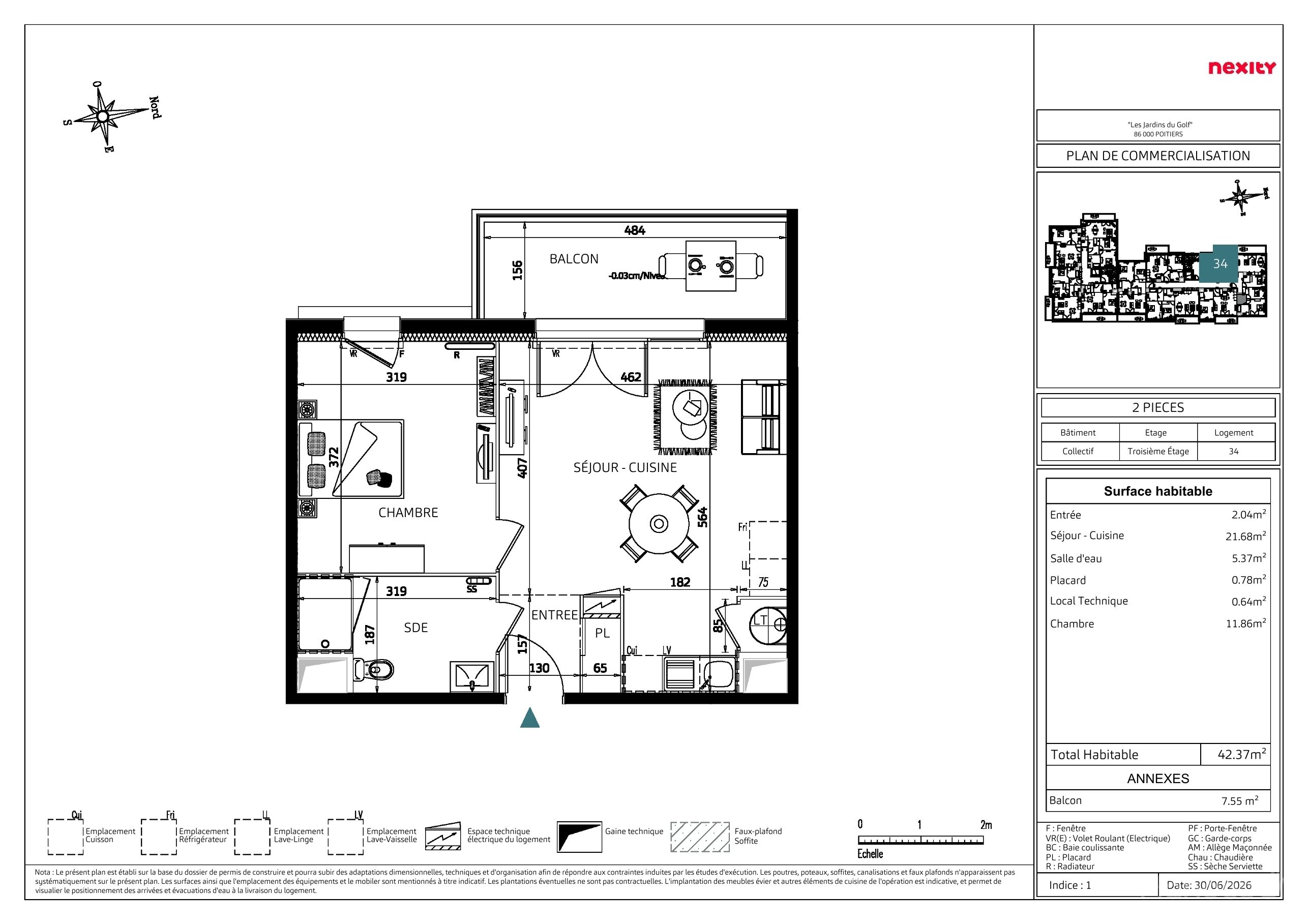 Plan du lot 4034