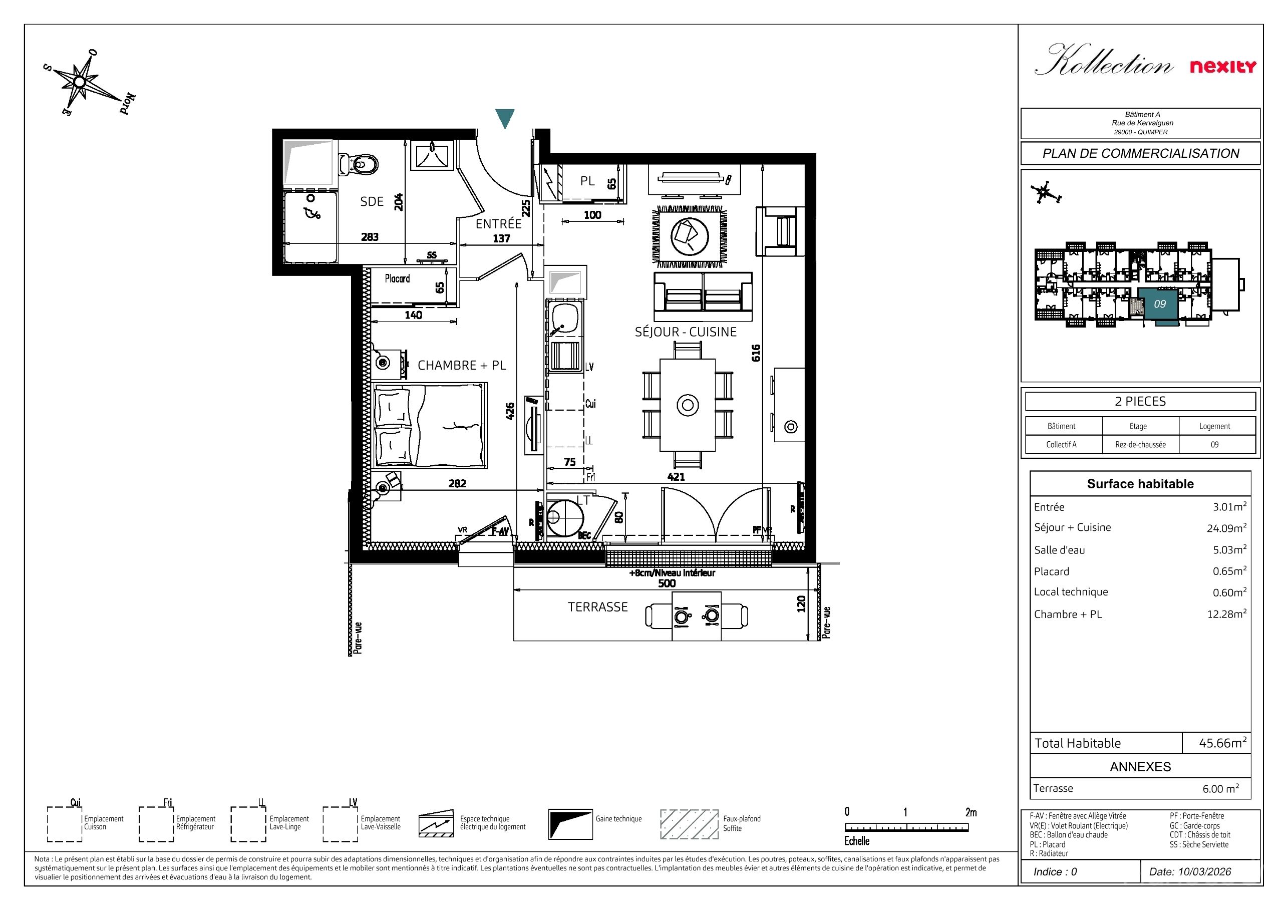 Plan du lot 1009