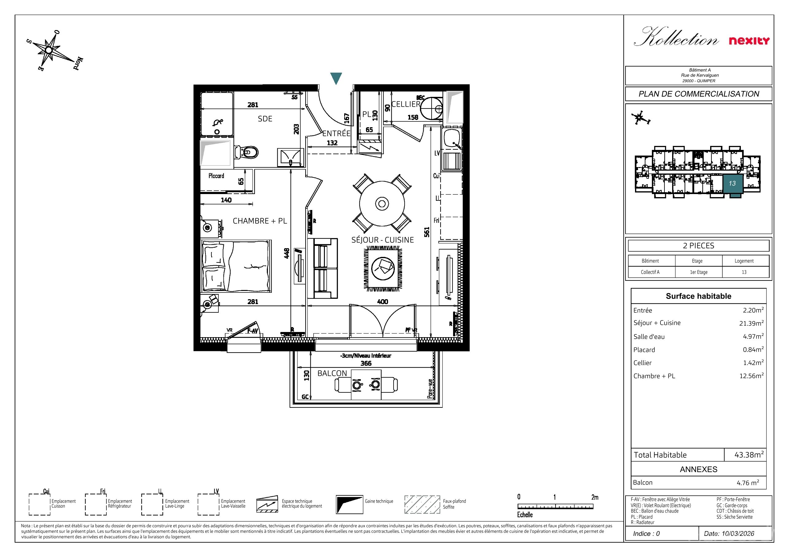 Plan du lot 1013