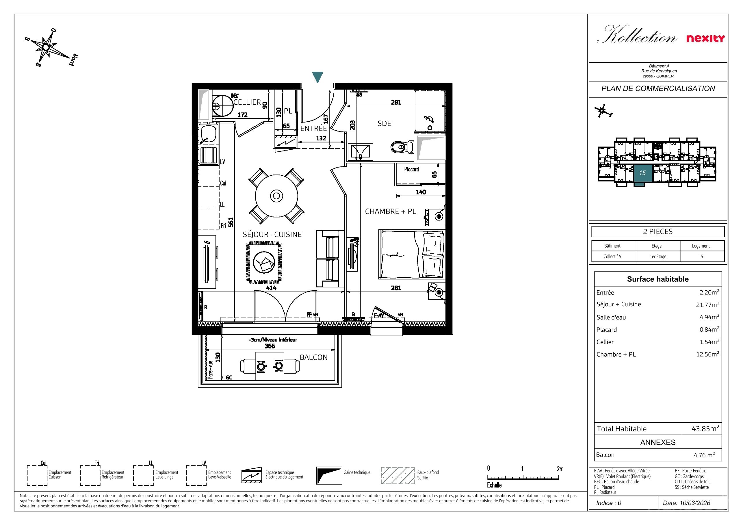 Plan du lot 1015