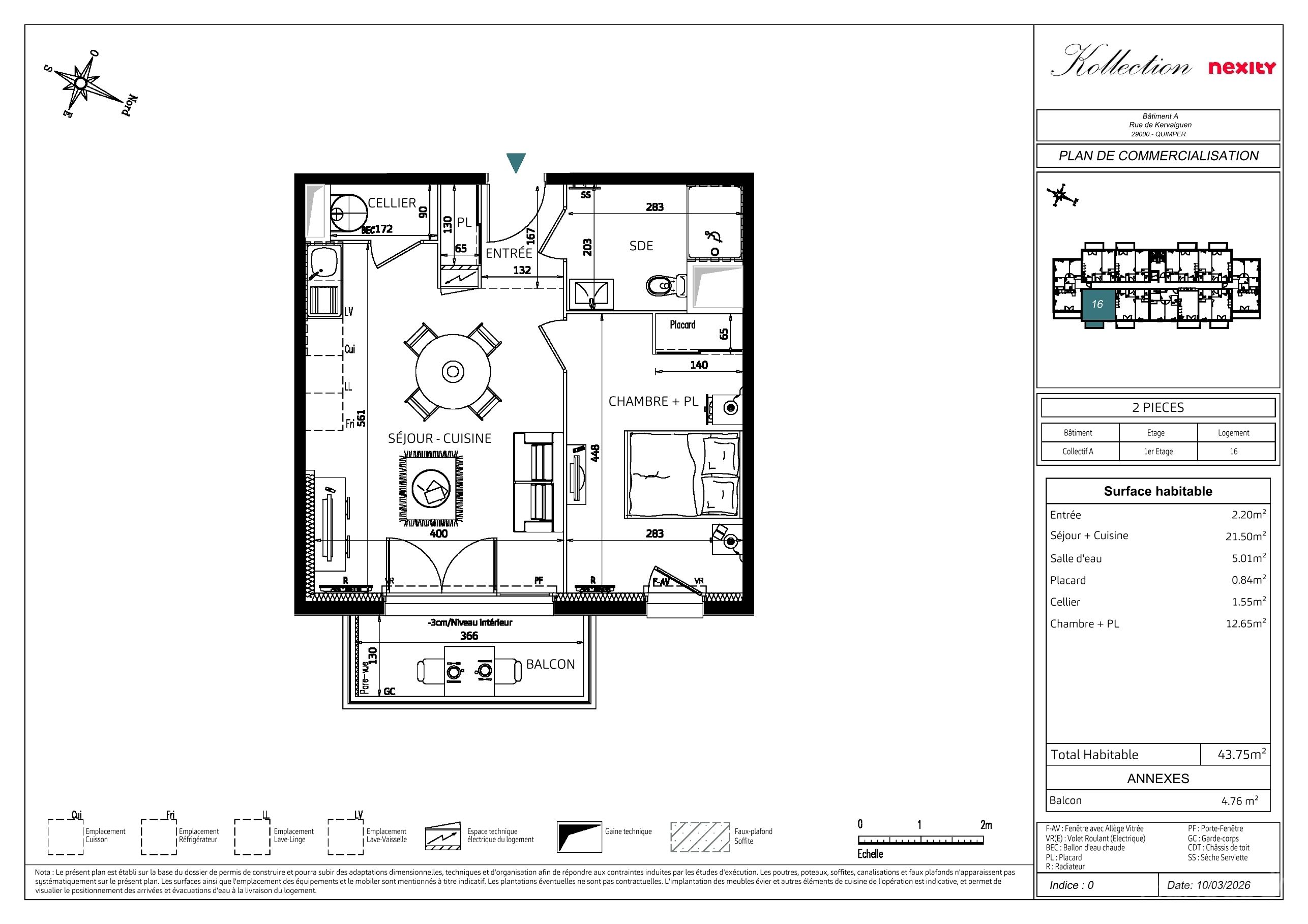 Plan du lot 1016