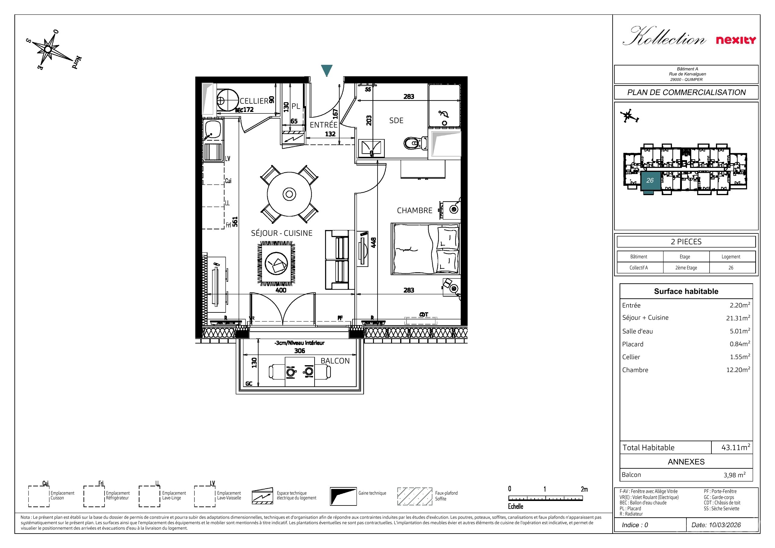 Plan du lot 1026