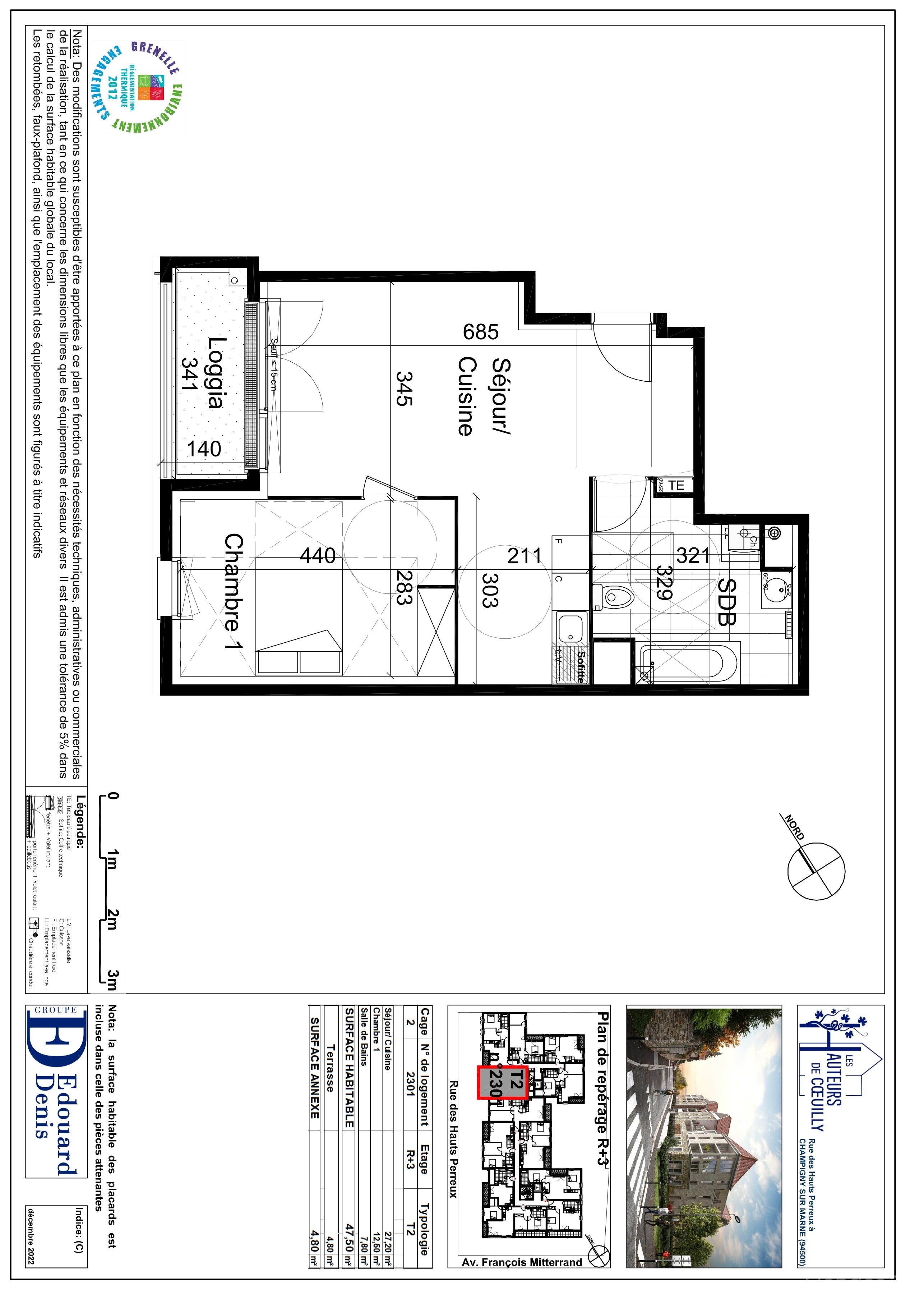 Plan du lot 2301