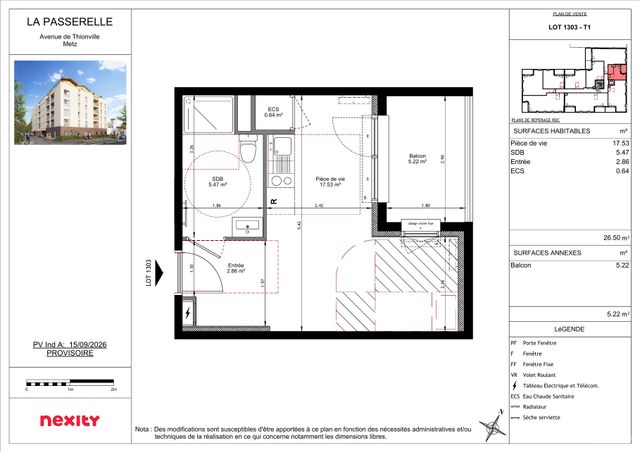 Plan du lot 1303
