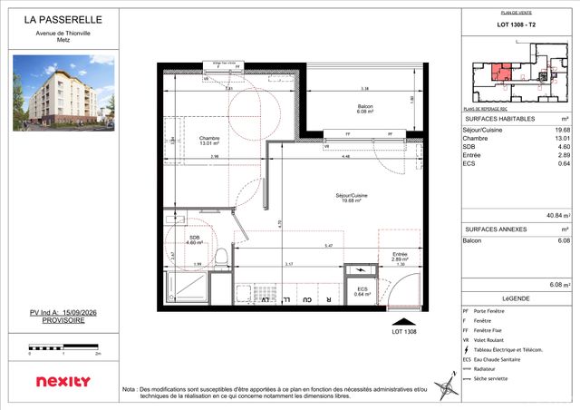 Plan du lot 1308
