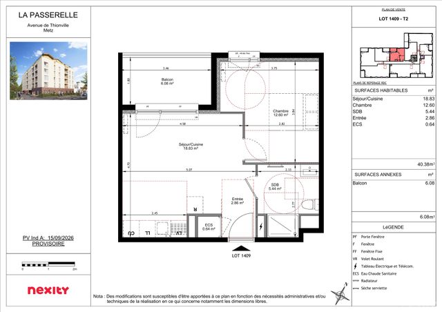 Plan du lot 1409