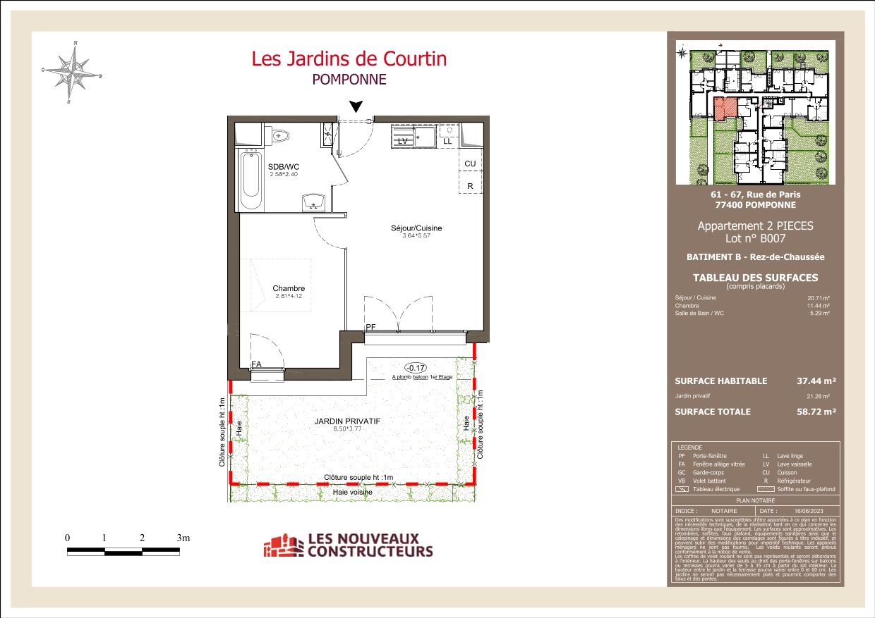 Les Jardins de Courtin - T2