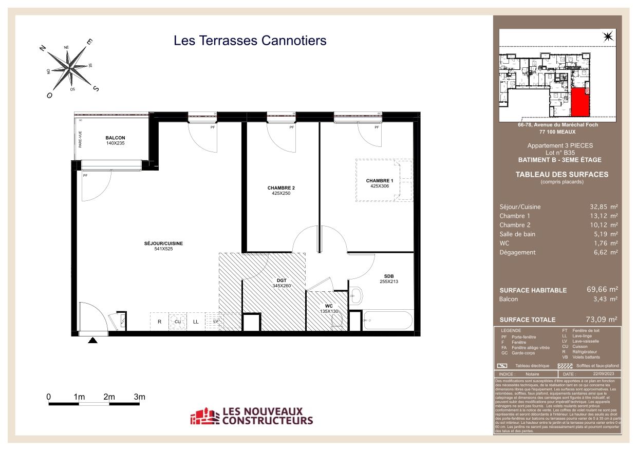Les Terrasses des Canotiers - T3