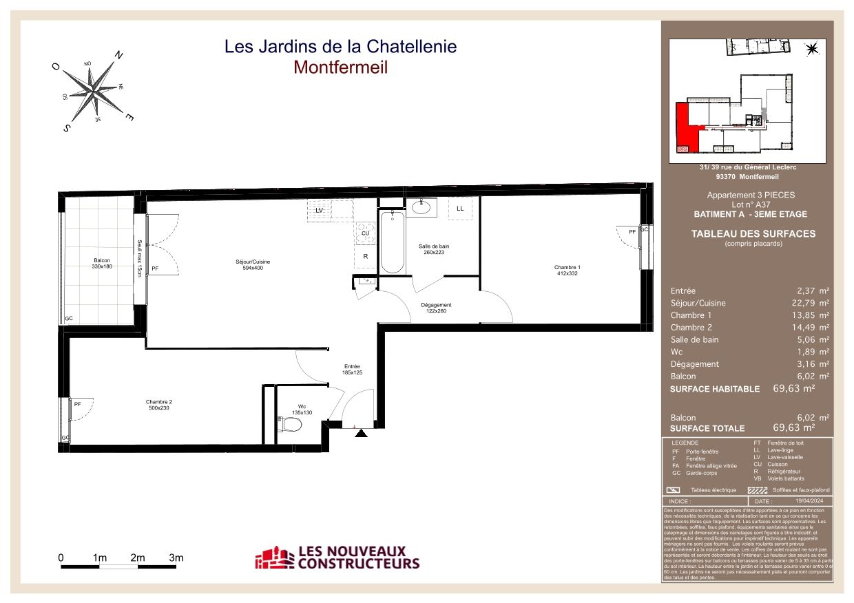 Les Jardins de la Chatellenie - T3