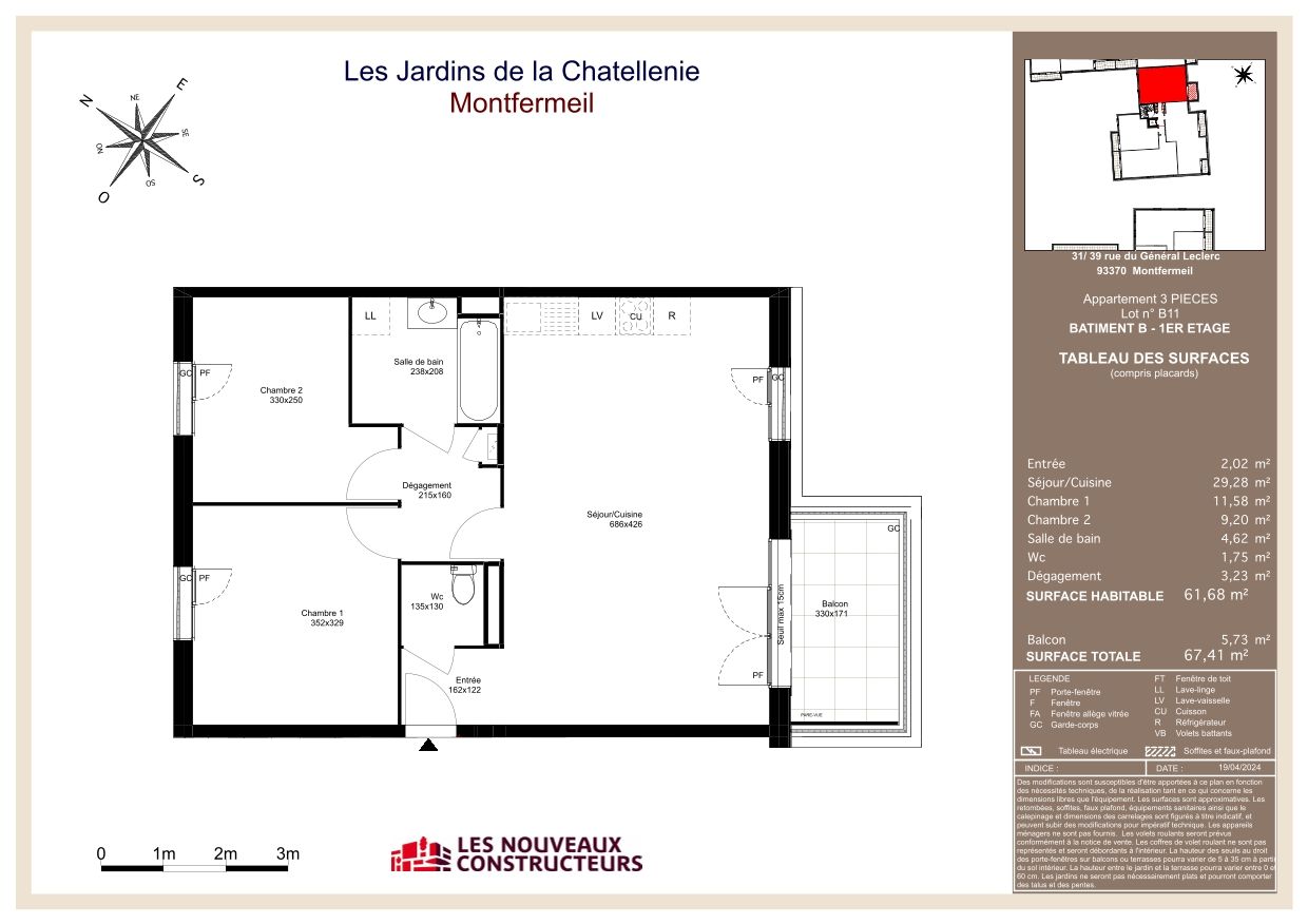 Les Jardins de la Chatellenie - T3