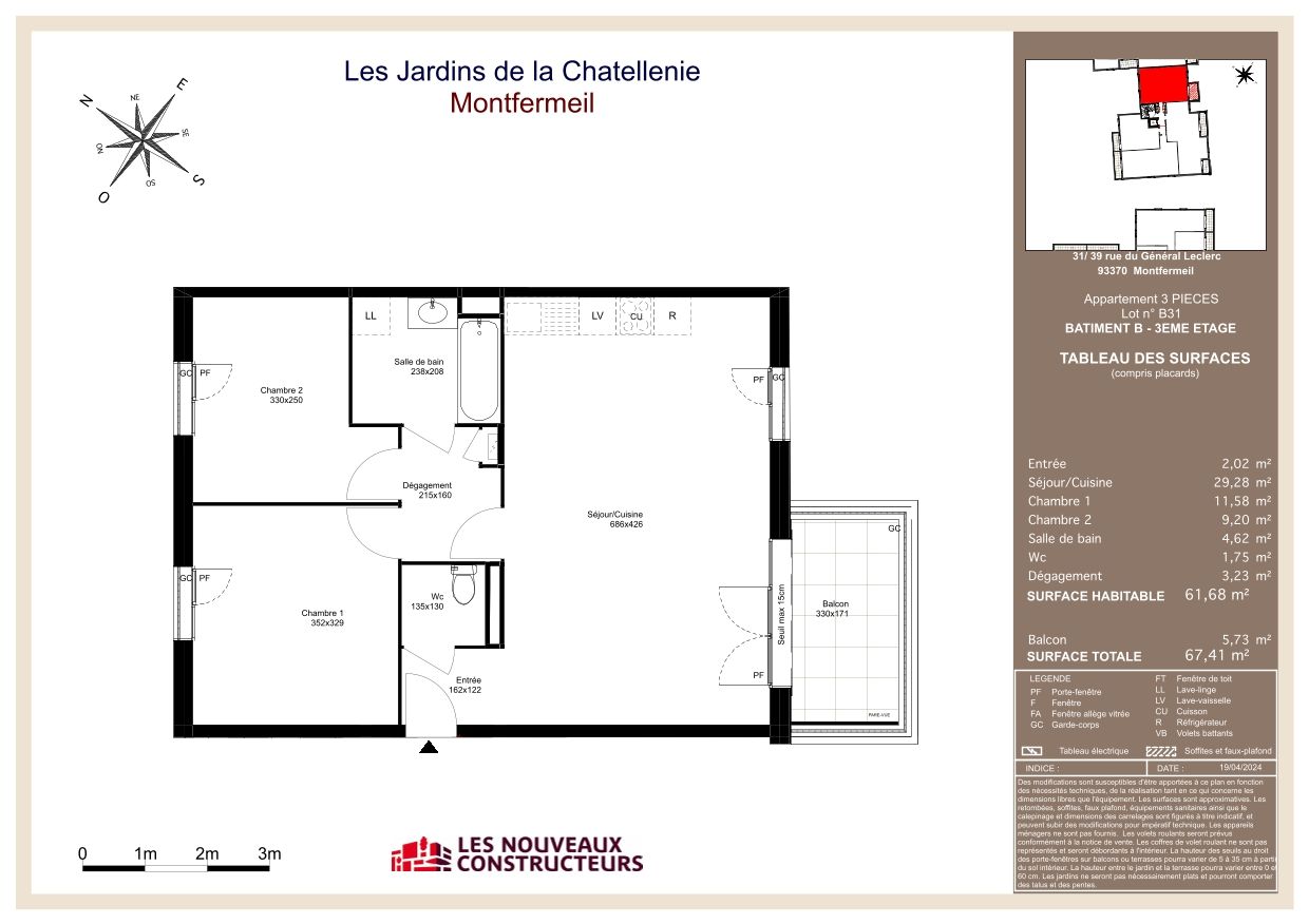 Les Jardins de la Chatellenie - T3