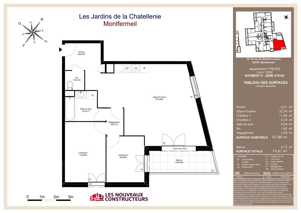 Les Jardins de la Chatellenie - T3