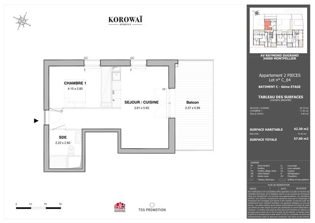 Plan lokalu C64