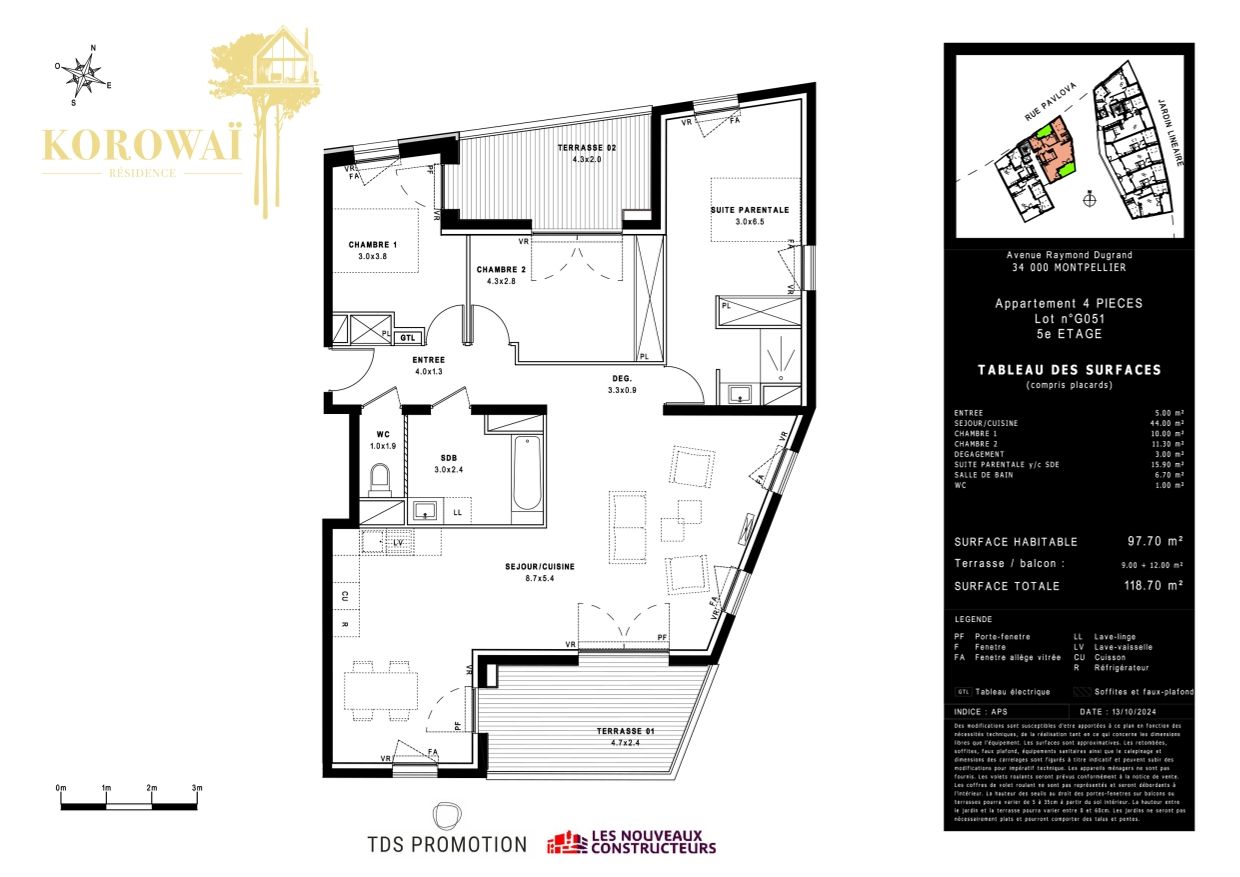 Plan du lot G51