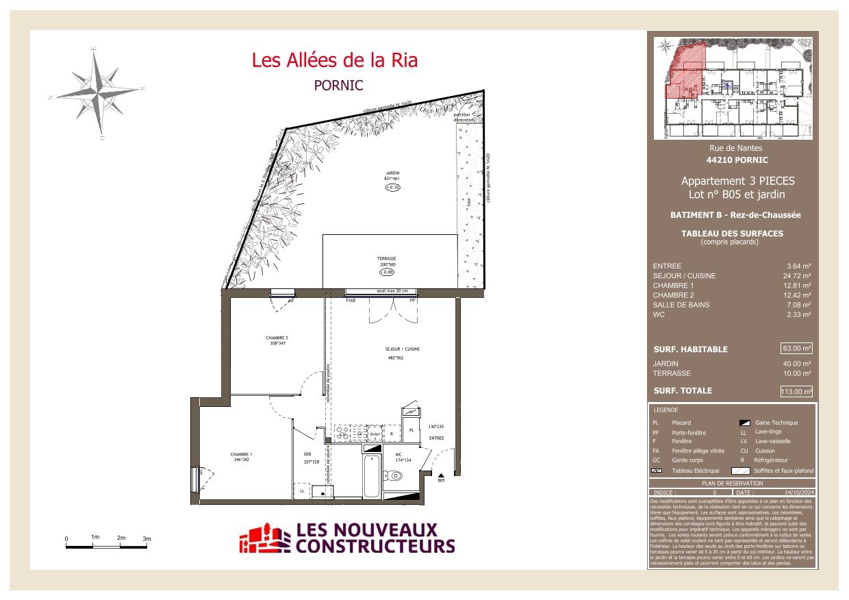 Les Allées de la Ria - T3