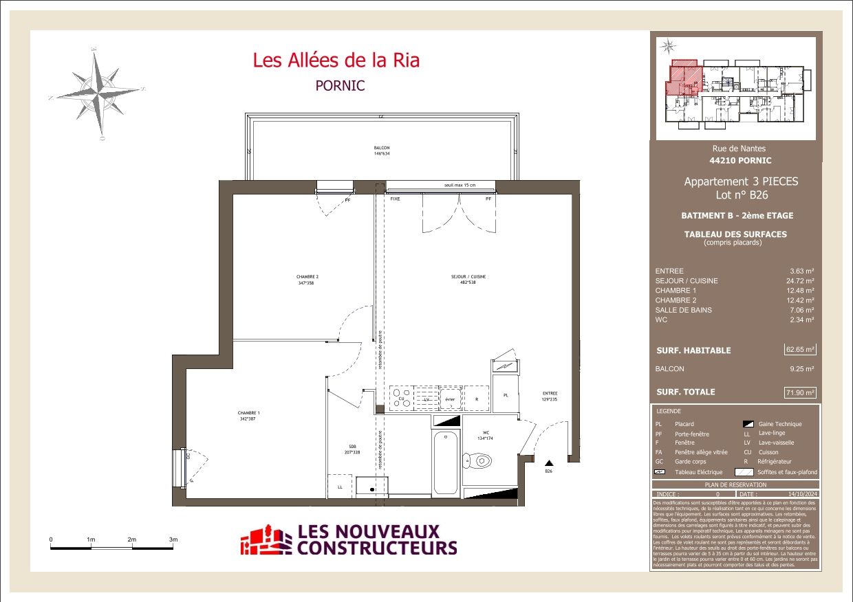 Les Allées de la Ria - T3