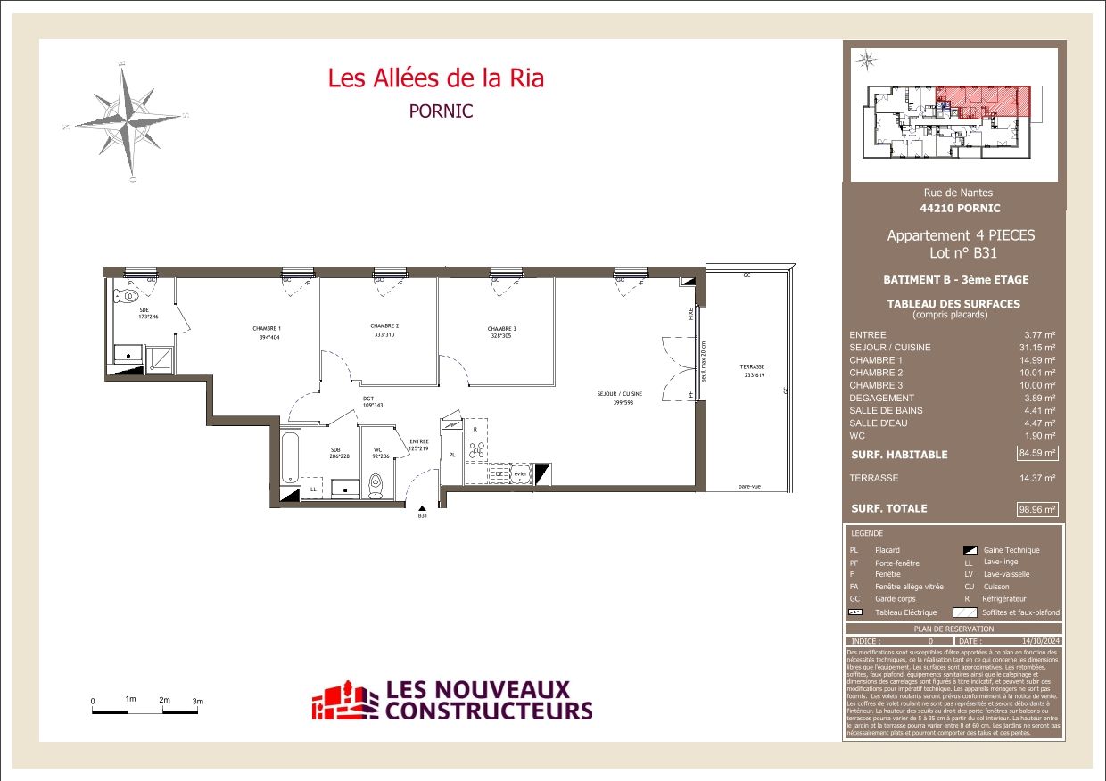 Les Allées de la Ria - T4