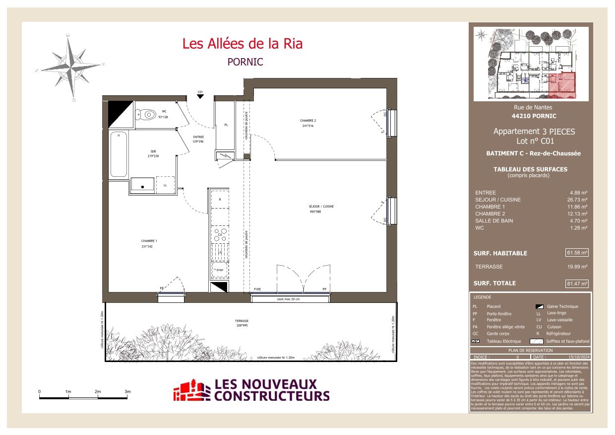Les Allées de la Ria - T3