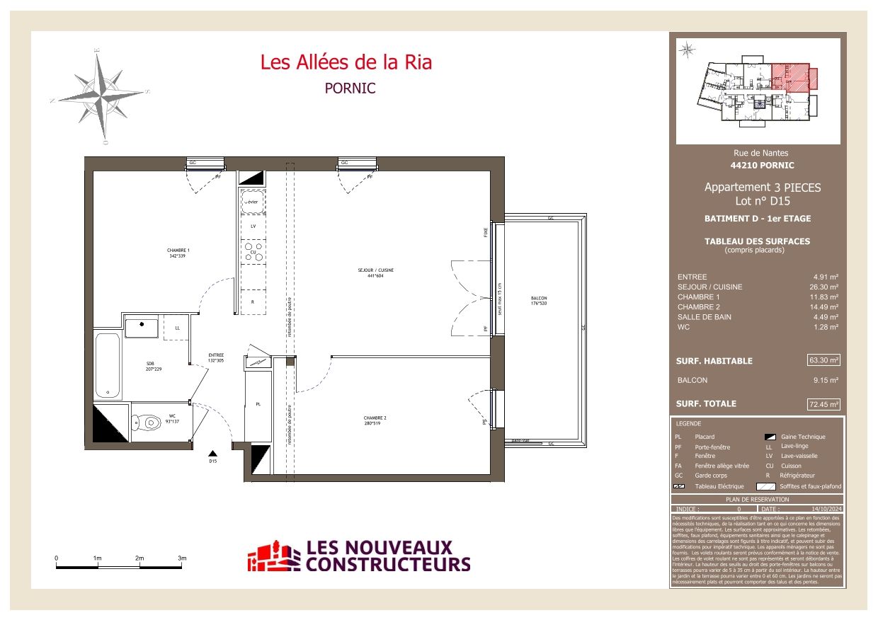 Les Allées de la Ria - T3