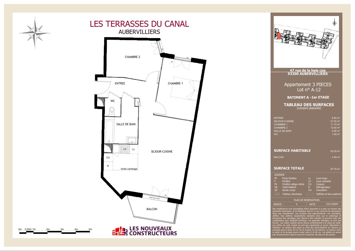 Les Terrasses du Canal - T3