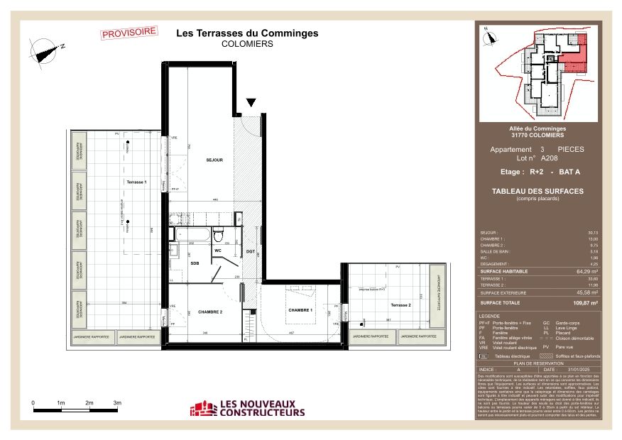 Les Terrasses du Comminges - T3