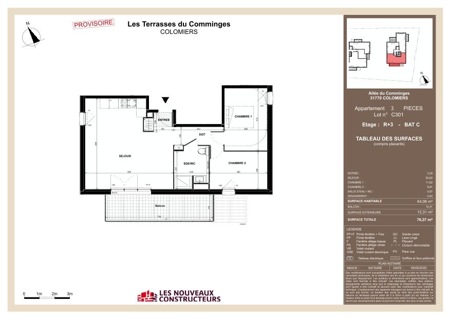Les Terrasses du Comminges - T3
