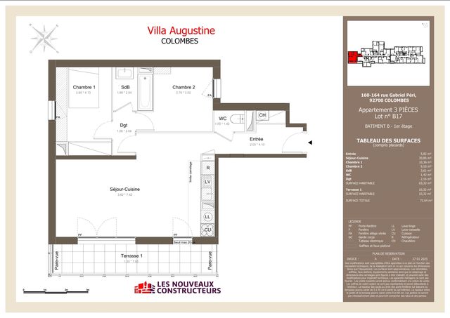 Plan lokalu B17