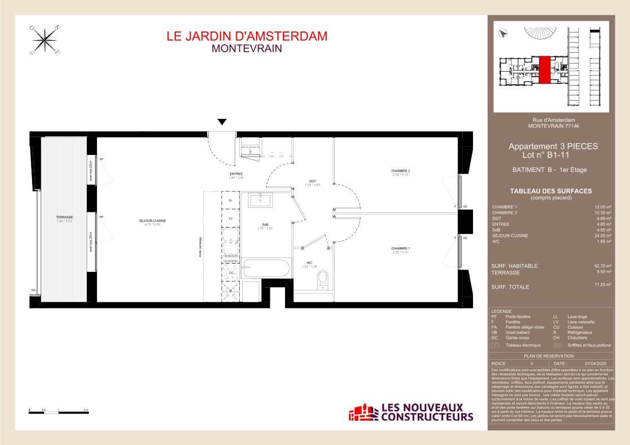 Le Jardin d'Amsterdam - T3