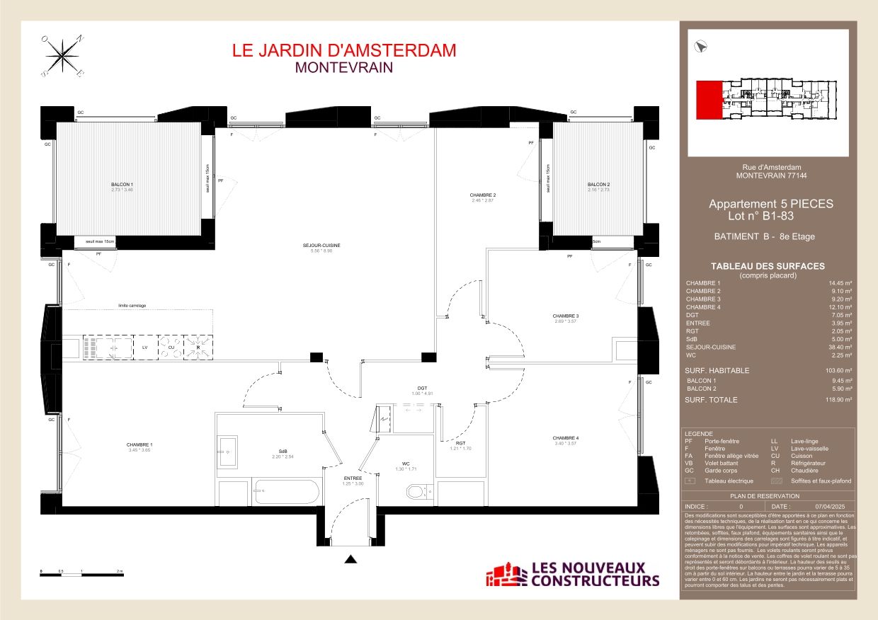 Le Jardin d'Amsterdam - T5
