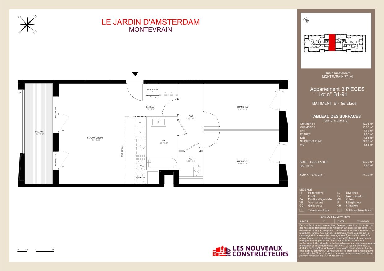 Le Jardin d'Amsterdam - T3