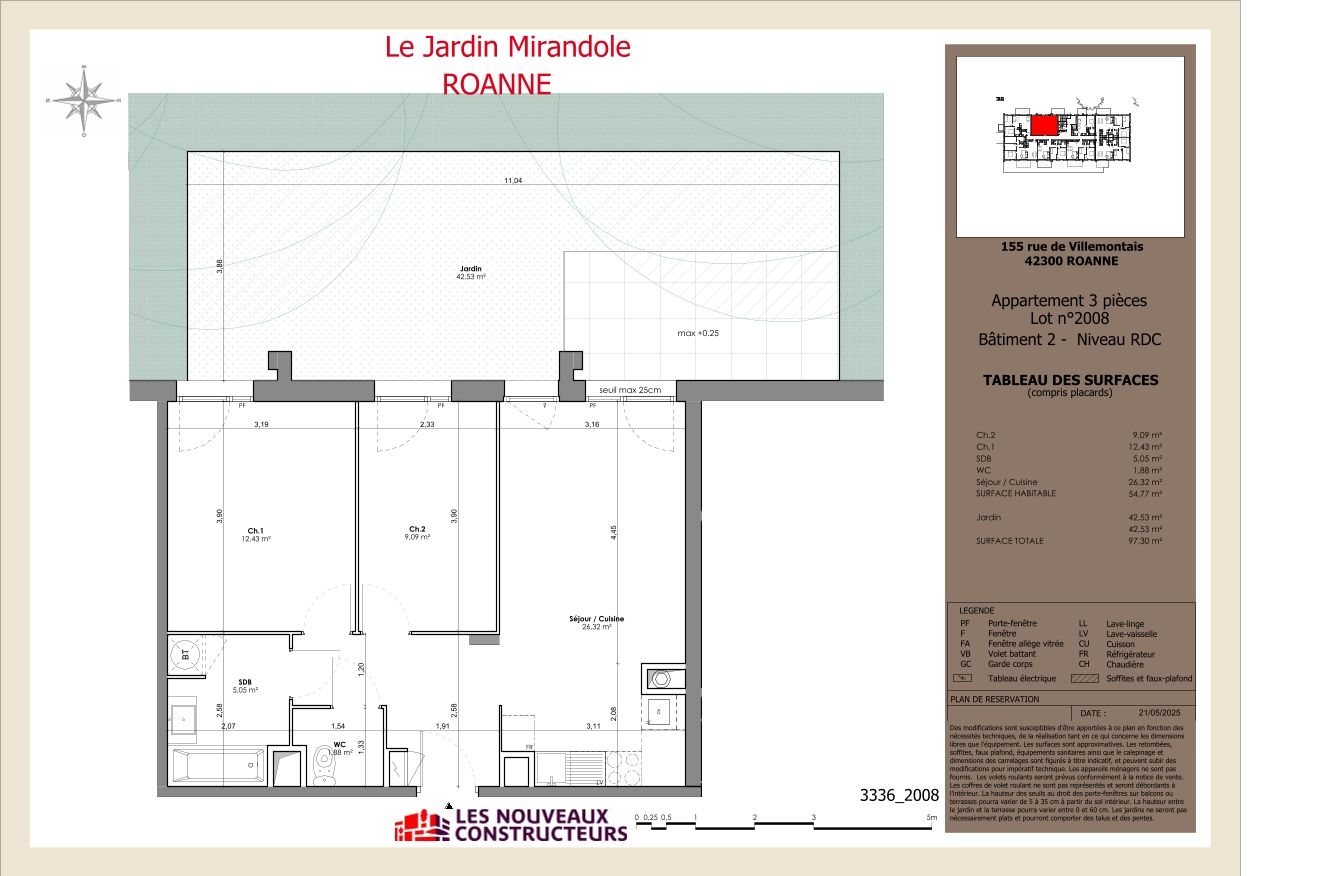 Le Jardin Mirandole - T3