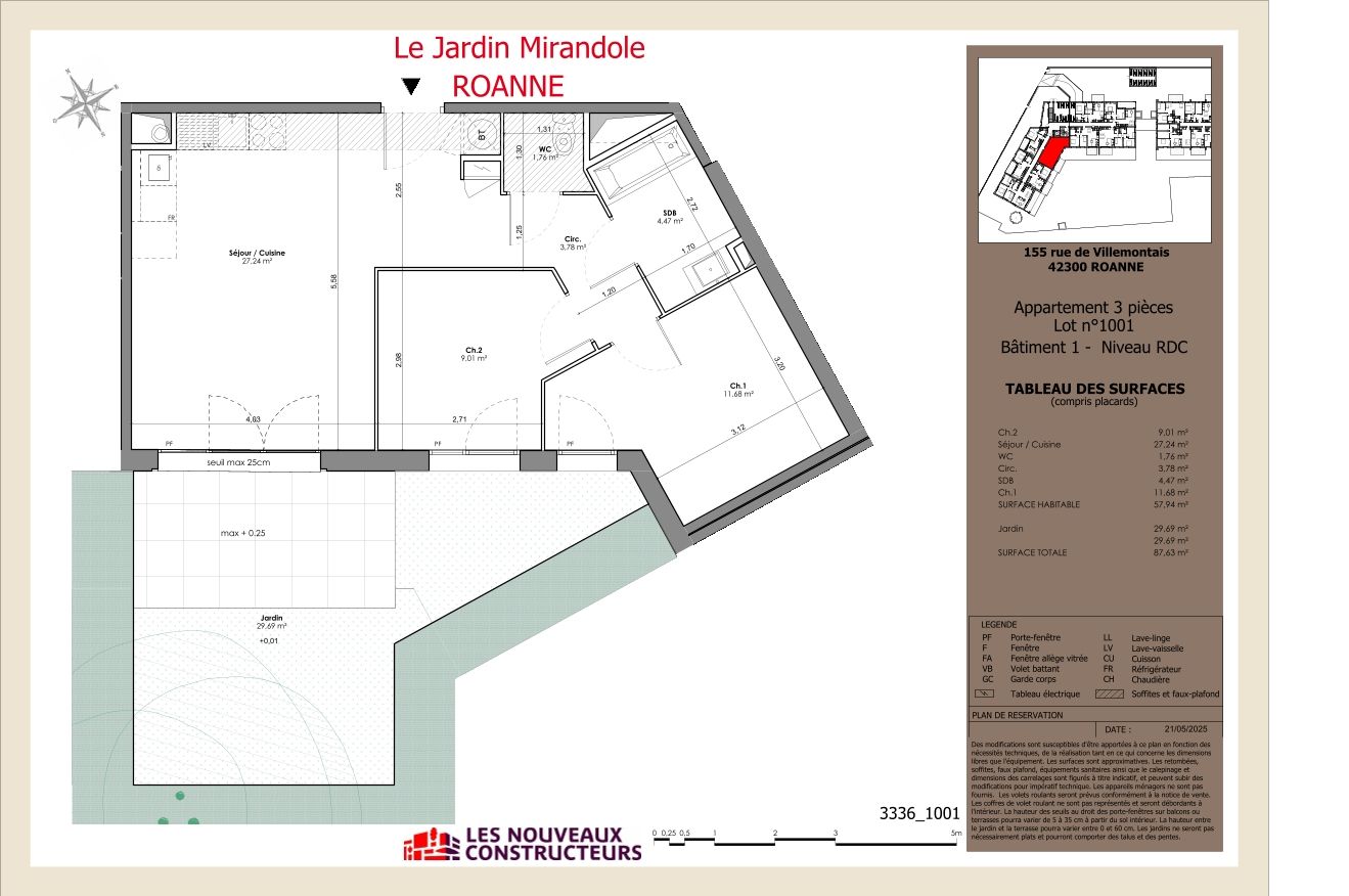 Le Jardin Mirandole - T3