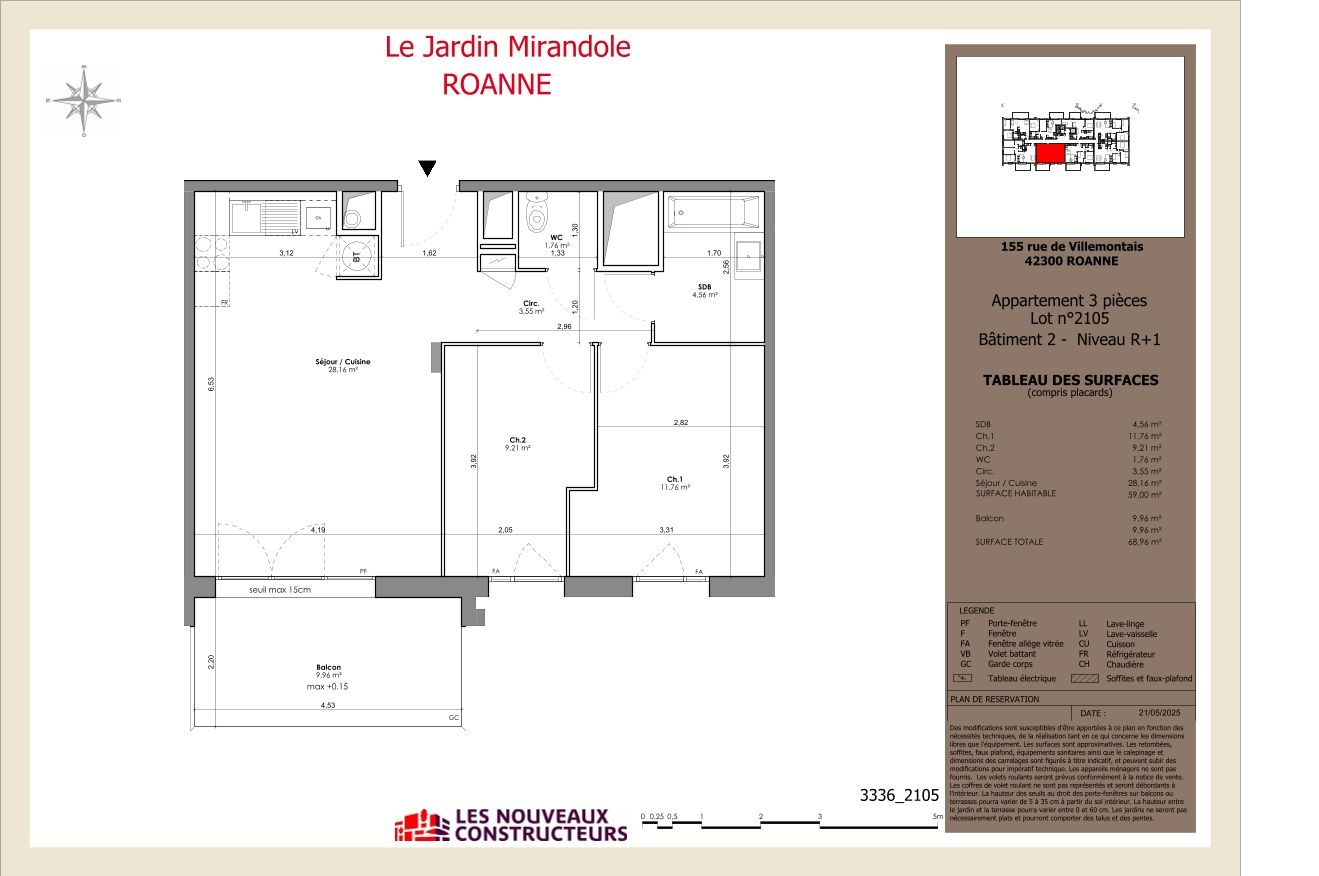 Le Jardin Mirandole - T3