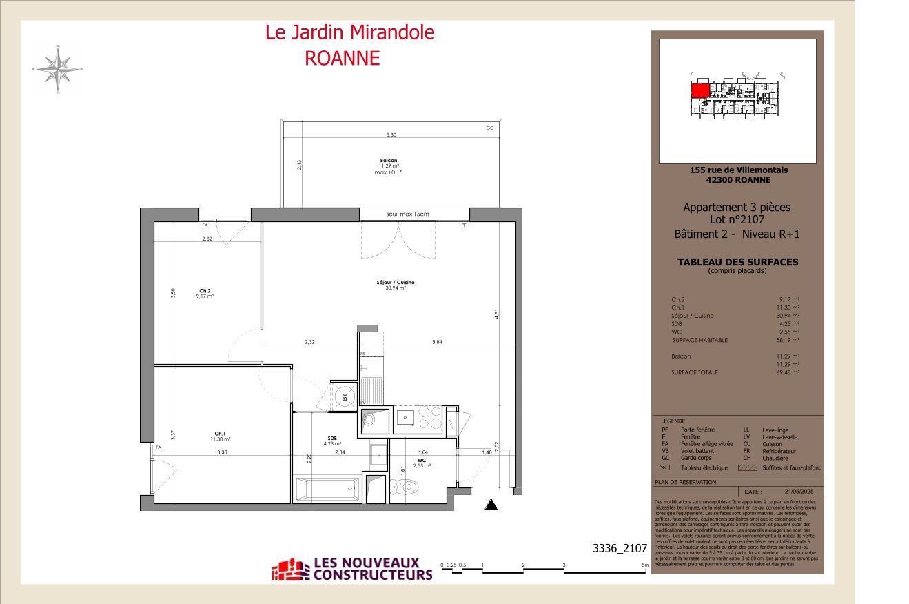 Le Jardin Mirandole - T3