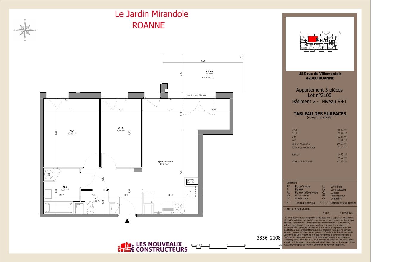 Le Jardin Mirandole - T3