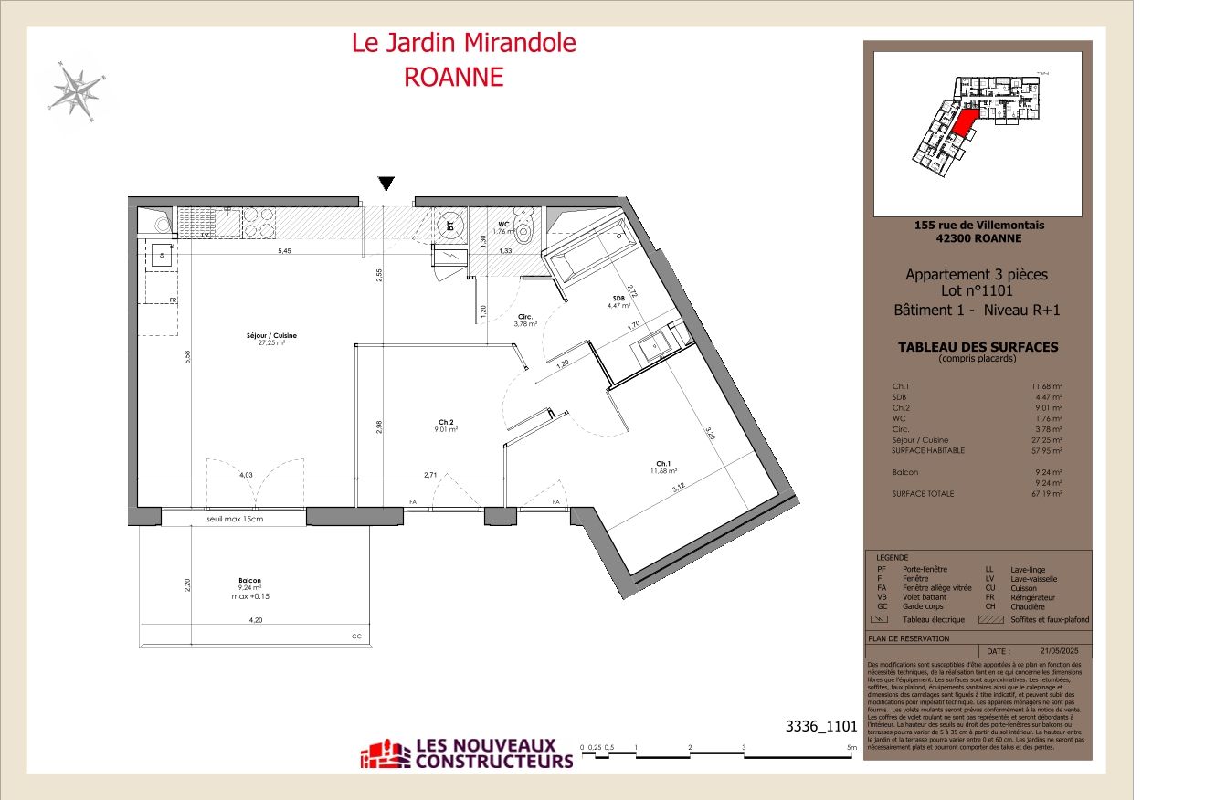 Le Jardin Mirandole - T3