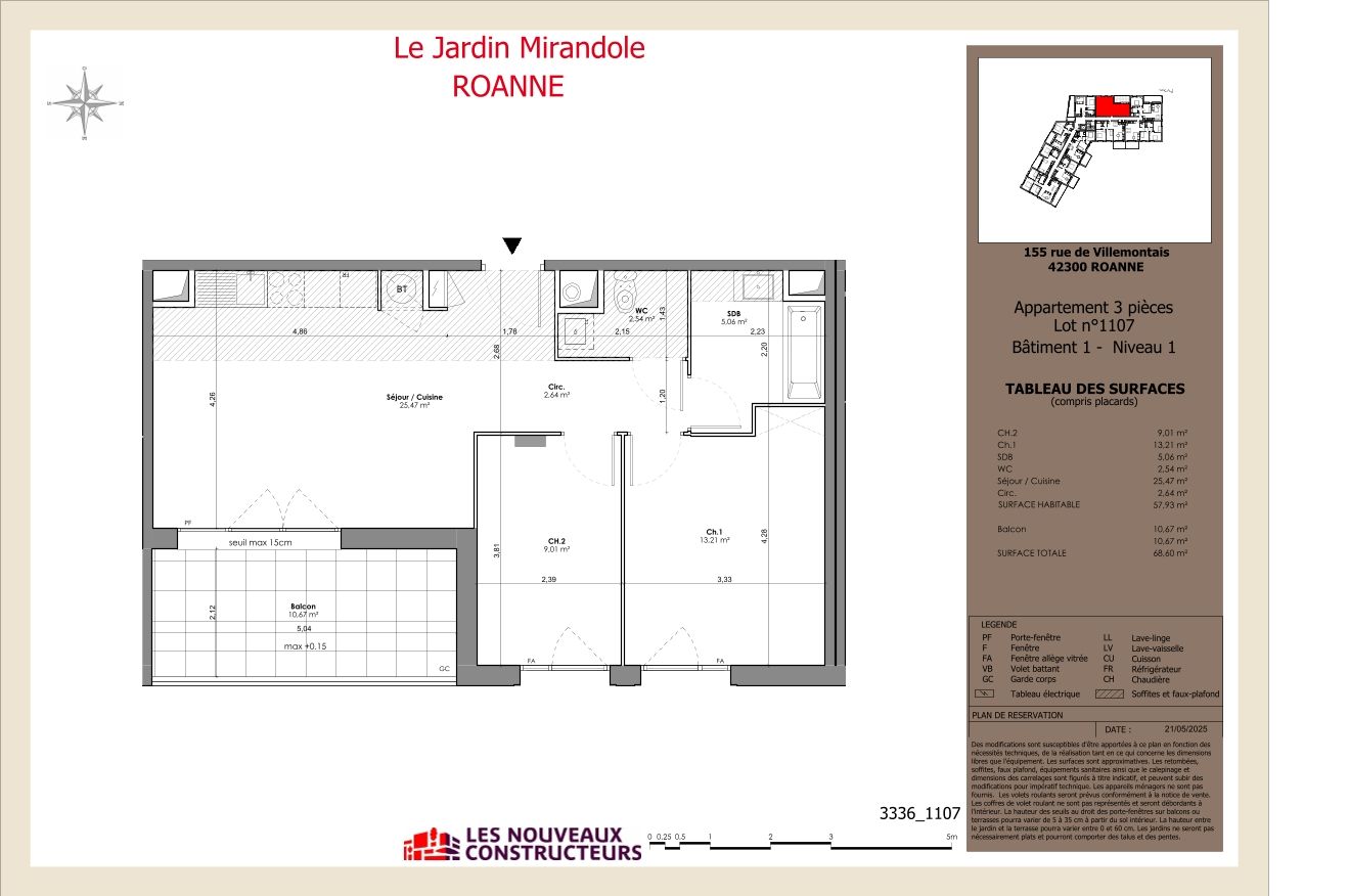 Le Jardin Mirandole - T3